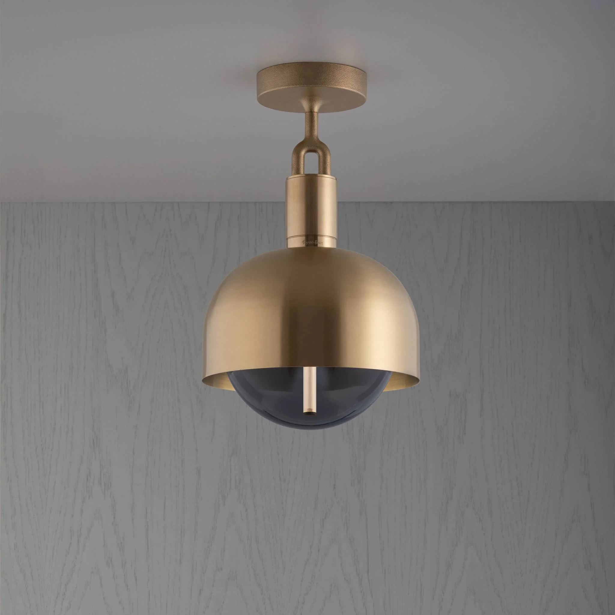 Suspension en verre fumé FORKED CEILING / LINEAR / Shade / Globe / SMOKED / MEDIUM