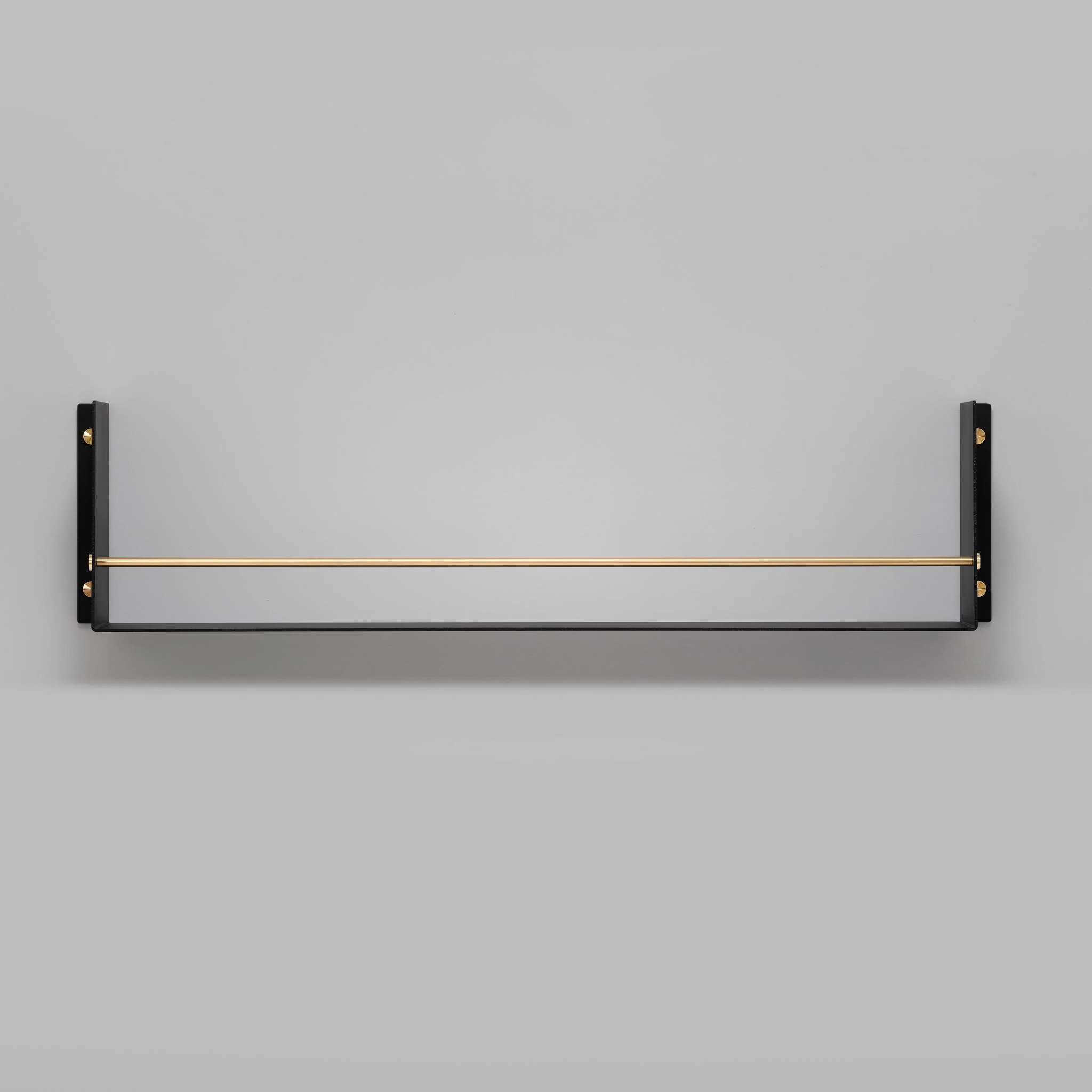 KITCHEN Kitchen Girder Shelf with GIRDER Metal Rail in Black