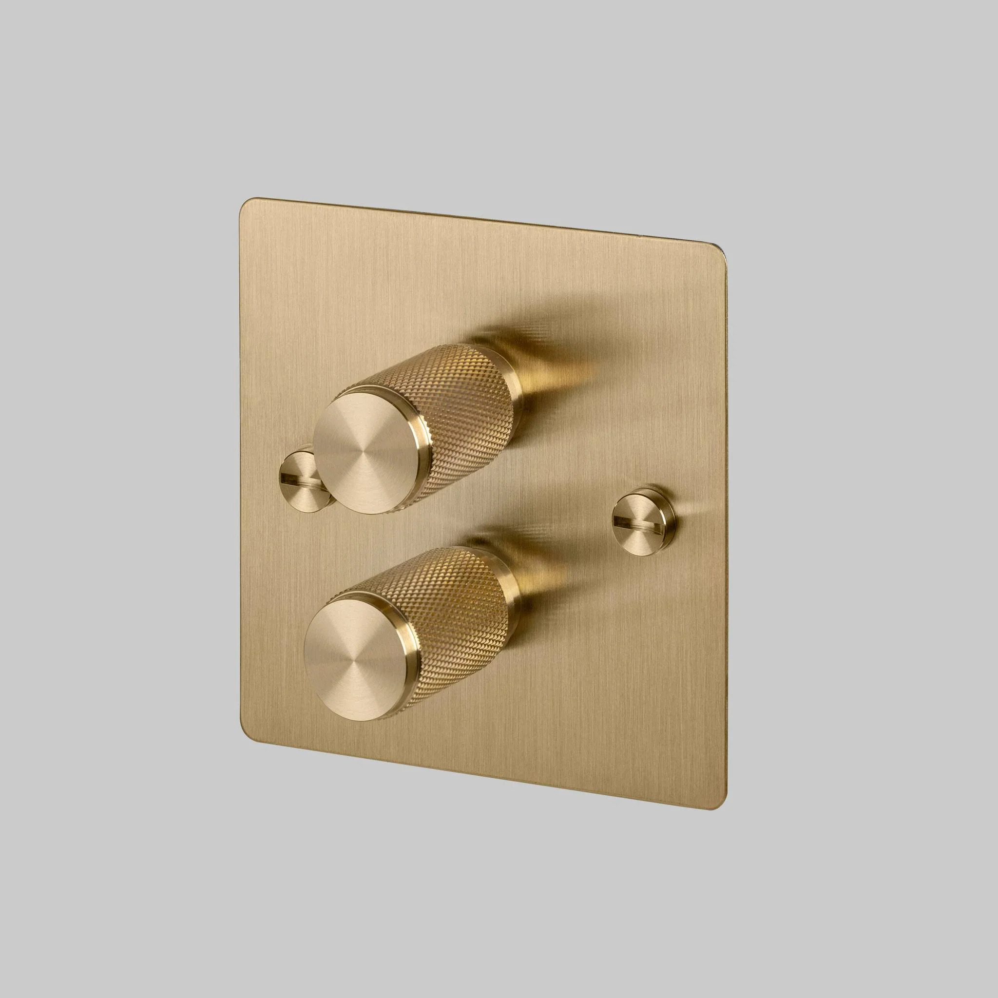 2G DIMMER / 120W / CROSS / BRASS
