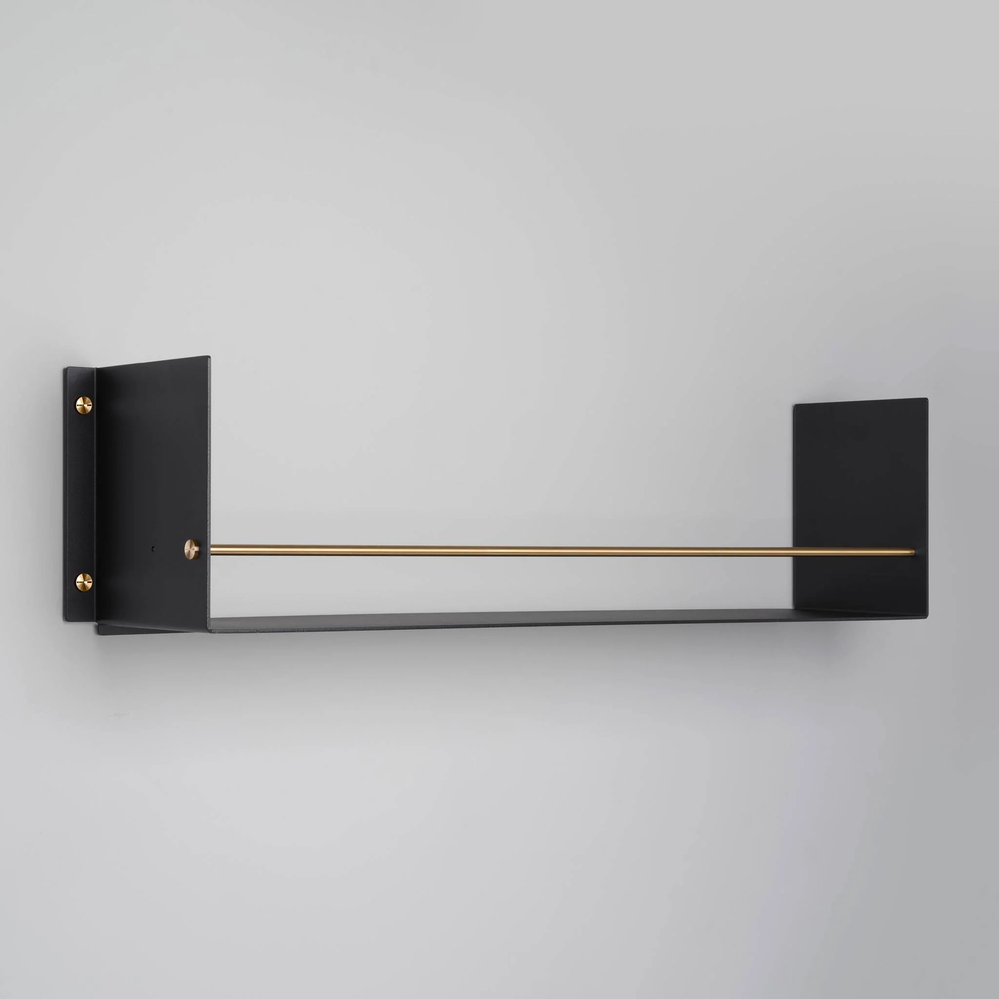 KITCHEN Kitchen Girder Shelf with GIRDER Metal Rail in Black