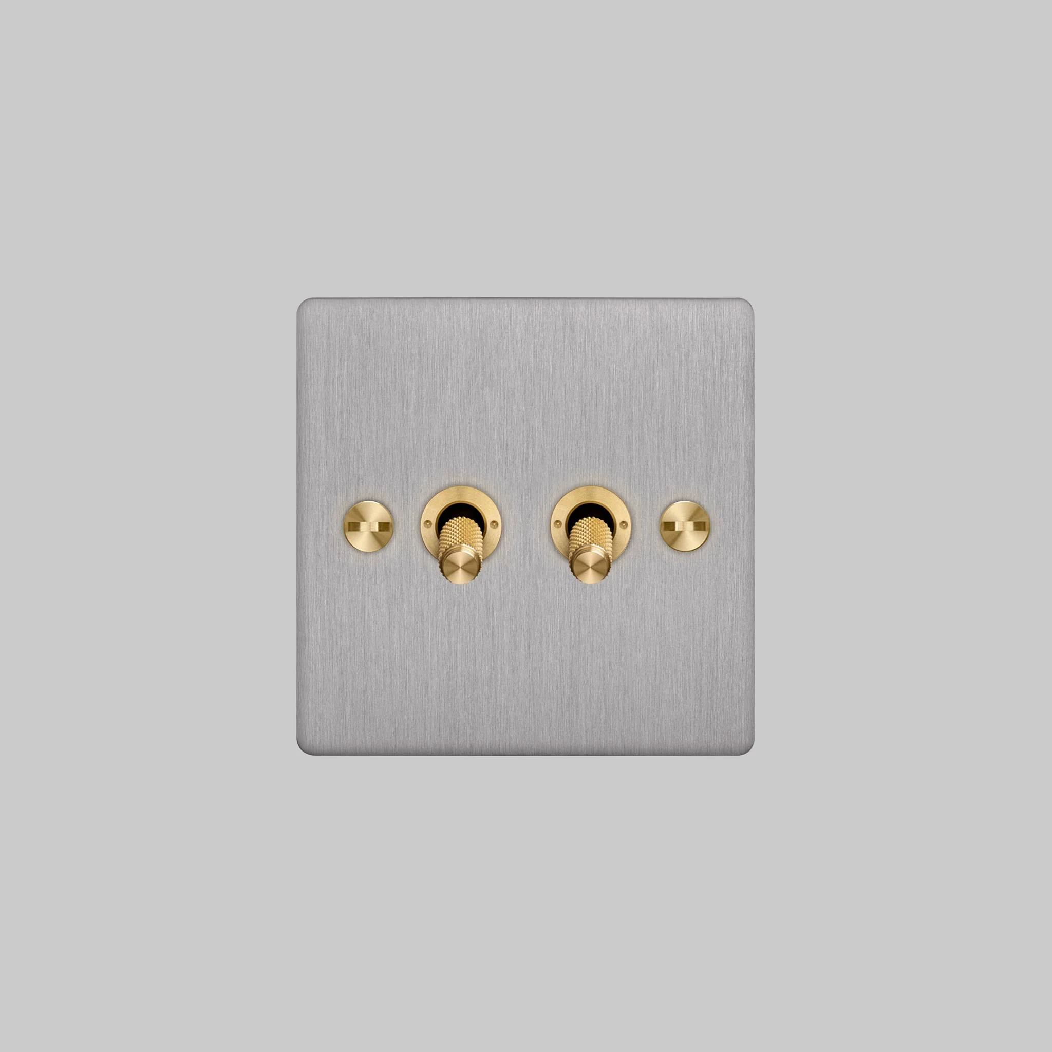 Steel and Brass 2G TOGGLE Cross Toggle Switch, 2-Way