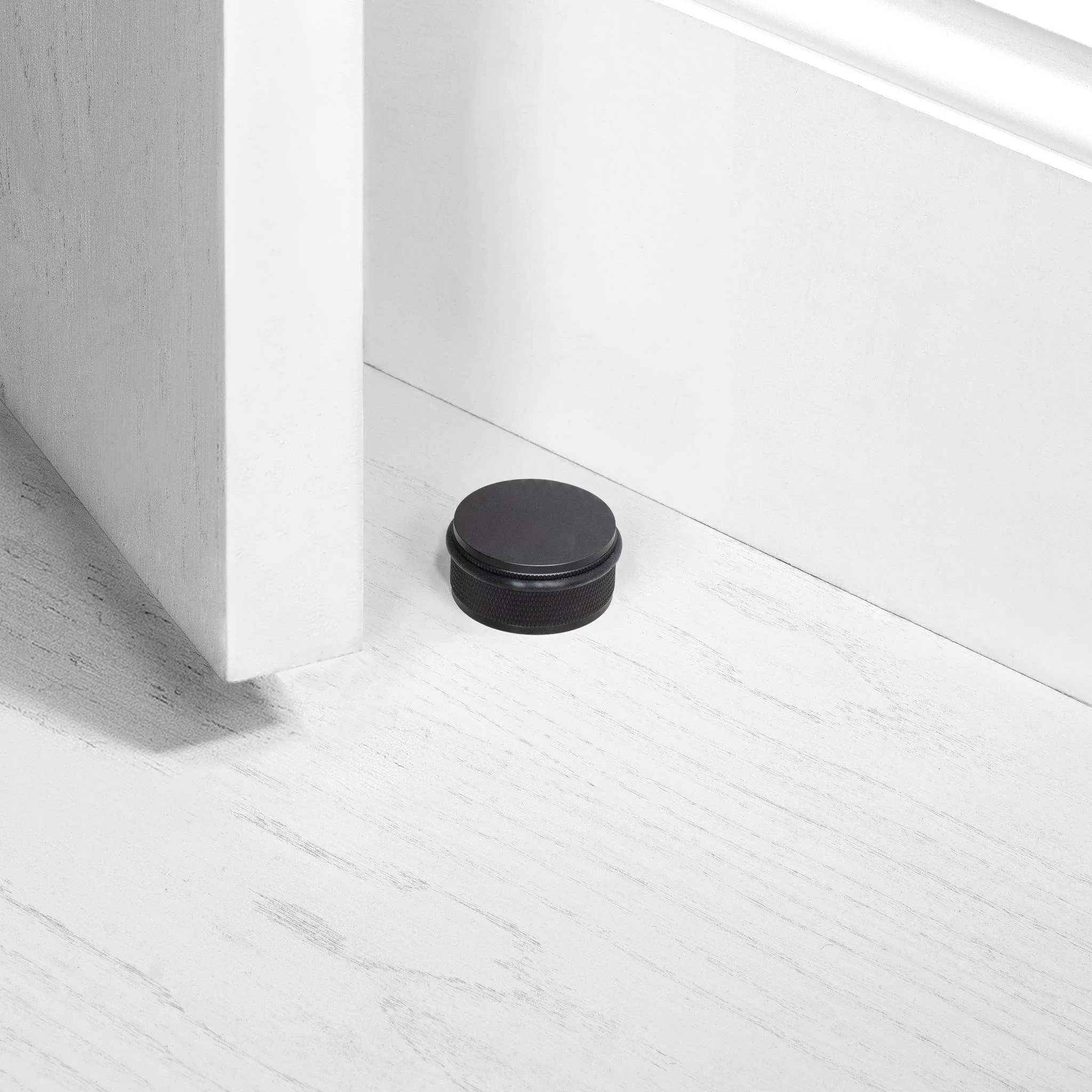 Floor Mounted Door Stop, Heavy Duty Cross Knurl Design