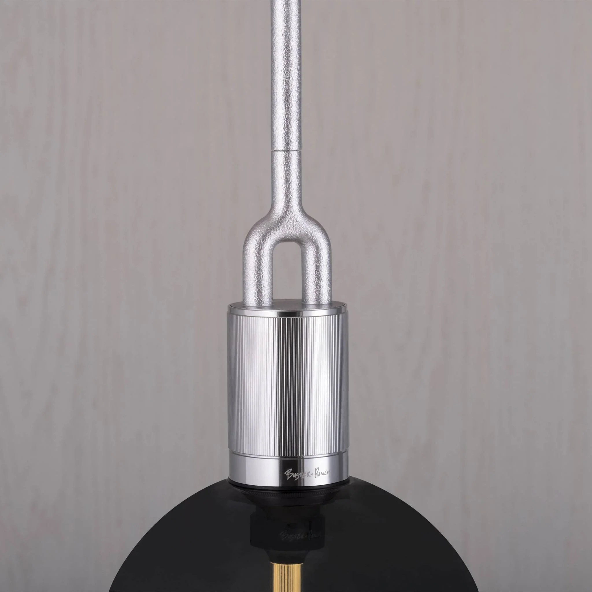 FORKED PENDANT / LINEAR / GLOBE / SMOKED / MEDIUM