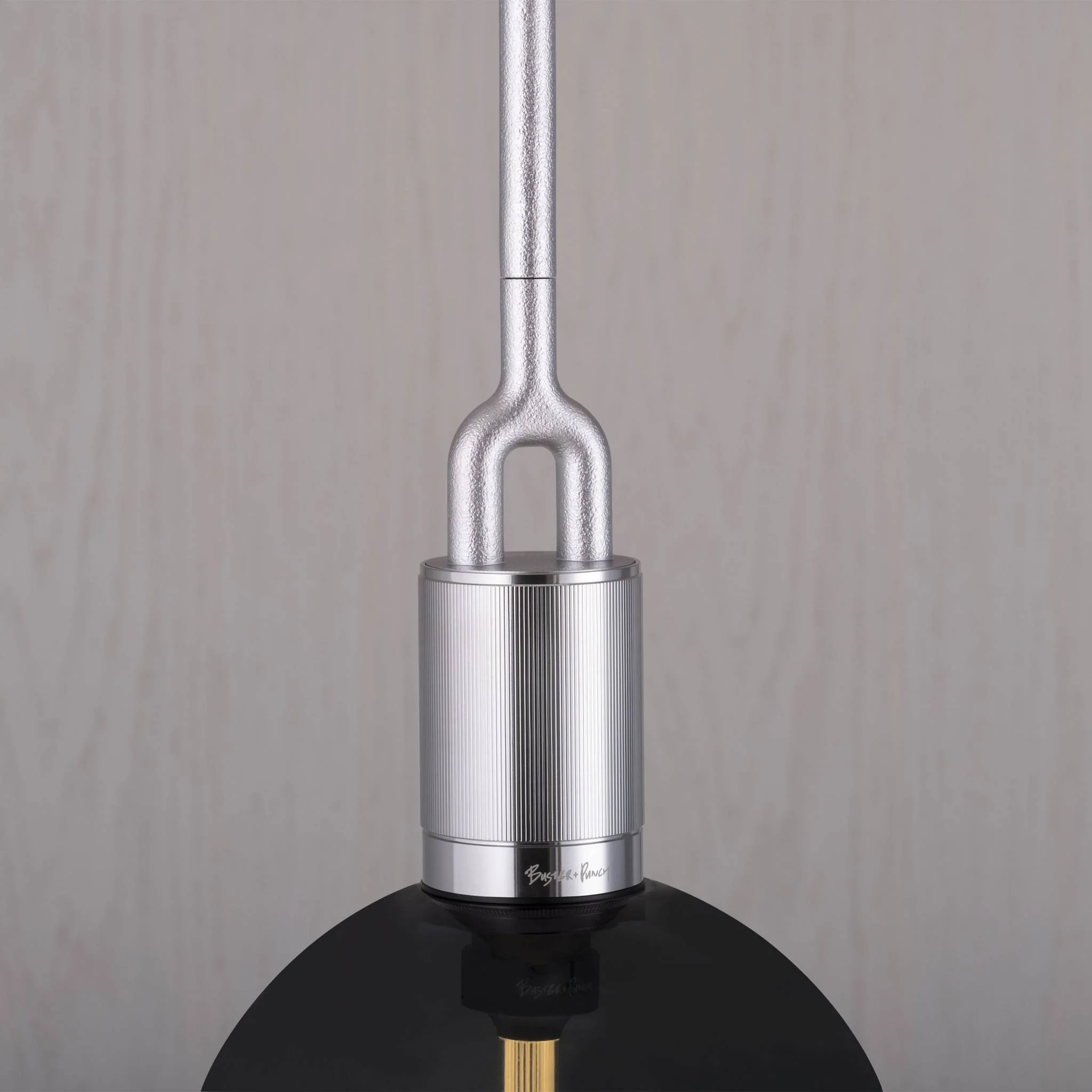 Wisząca lampa liniowa FORKED Globe SMOKED Large z przydymionymi kloszami