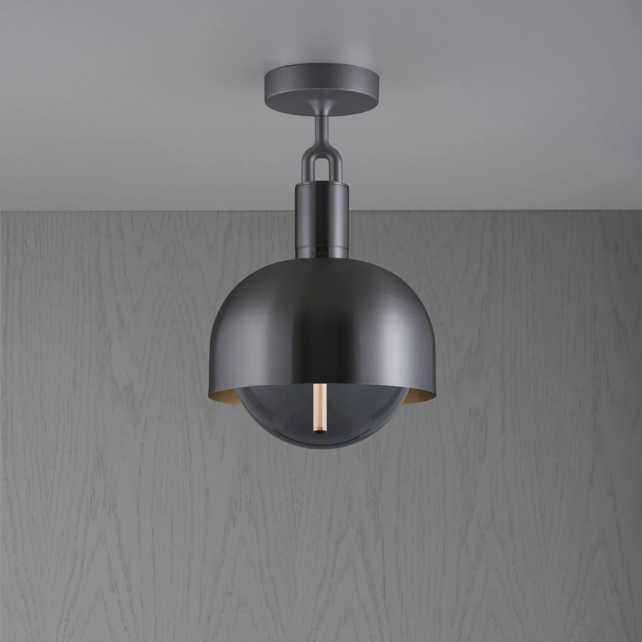 Suspension en verre fumé FORKED CEILING / LINEAR / Shade / Globe / SMOKED / MEDIUM