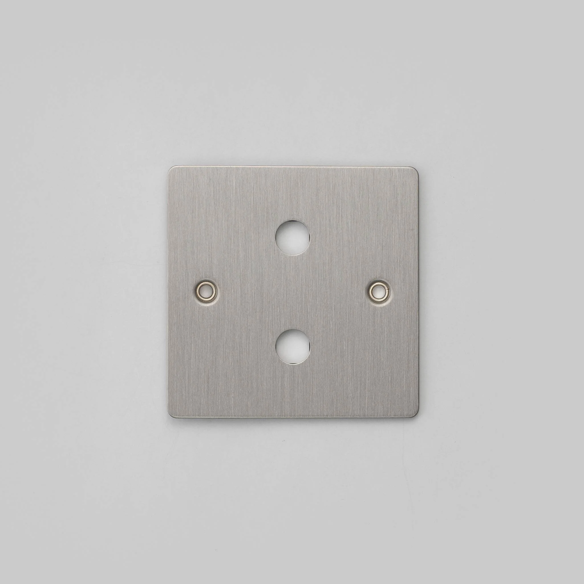 1G Wandplaat Gebouwd voor 2 DIMMERS Modules in Massief Metaal