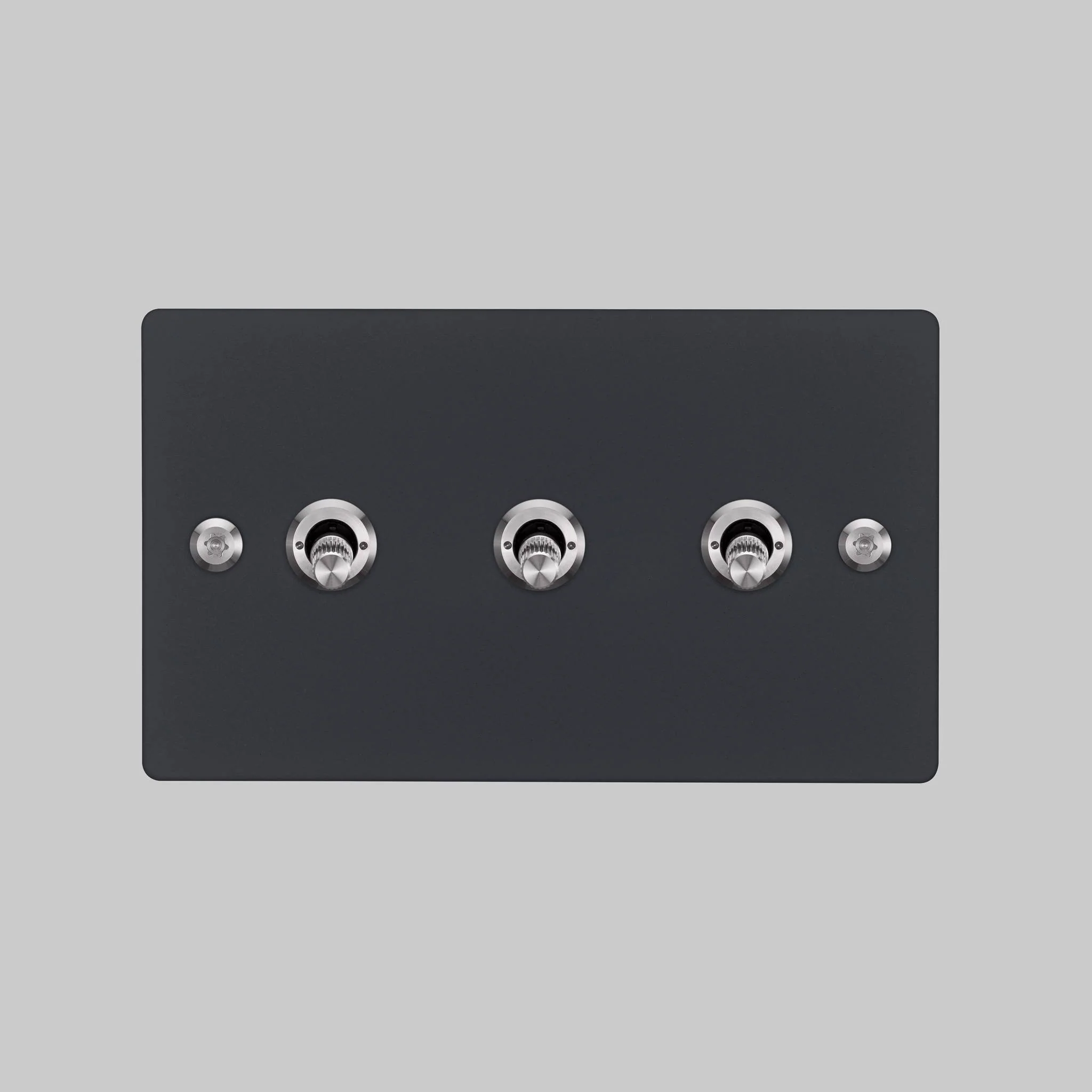 Interruptor de conmutador 3G / 2 VÍAS / LINEAR negro 2G en metal macizo