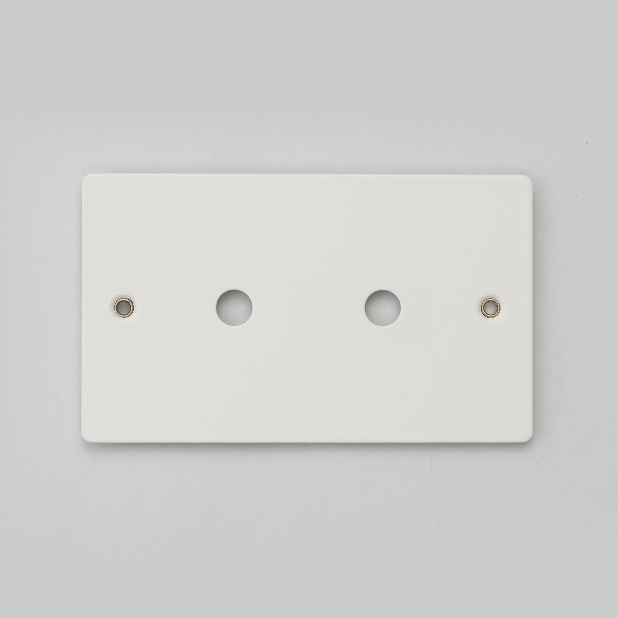 Plaque murale métallique 2G pour 2 VARIATEURS ou BOUTONS