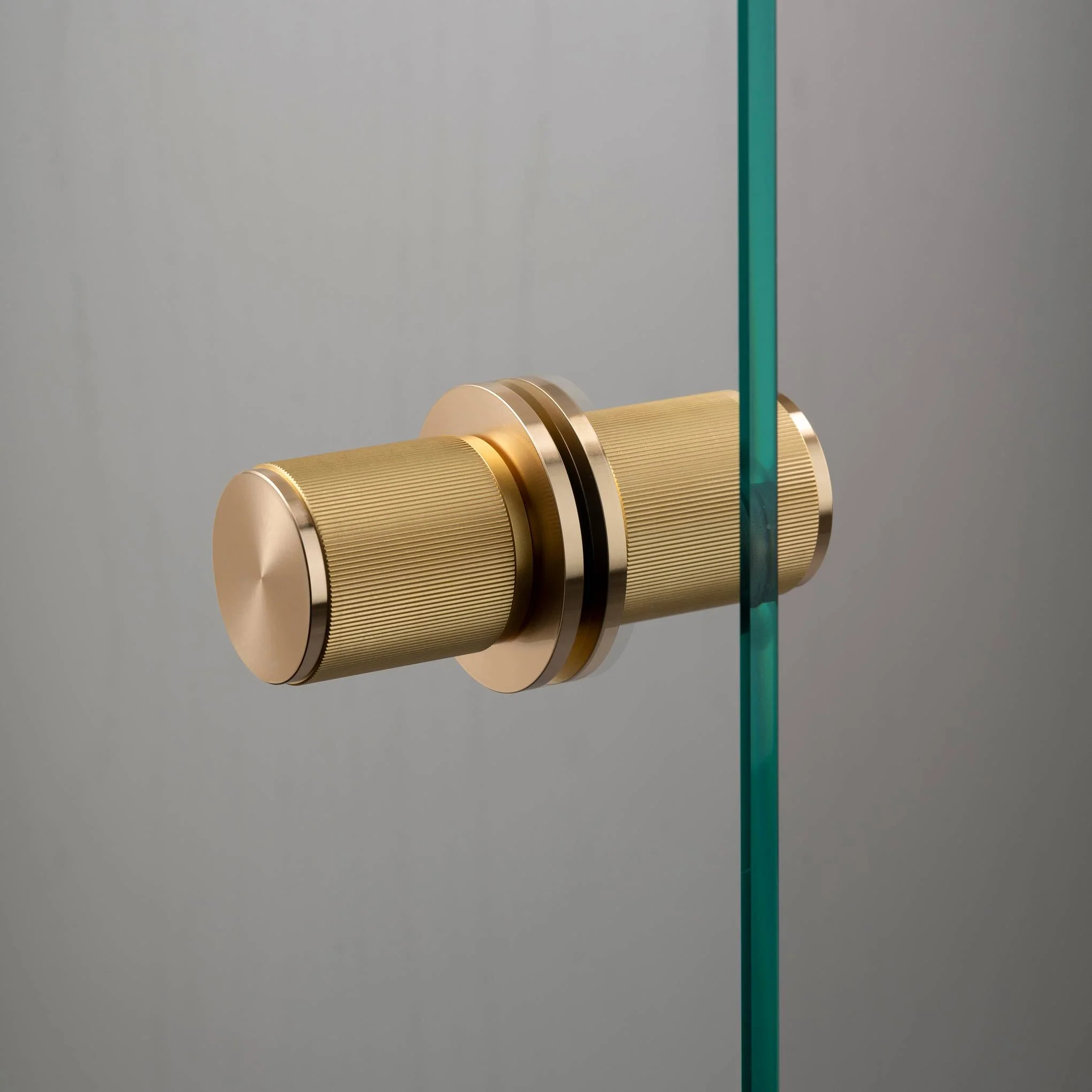Fixed Double-Sided Door Knob with Linear Knurl DOUBLE-SIDED LINEAR