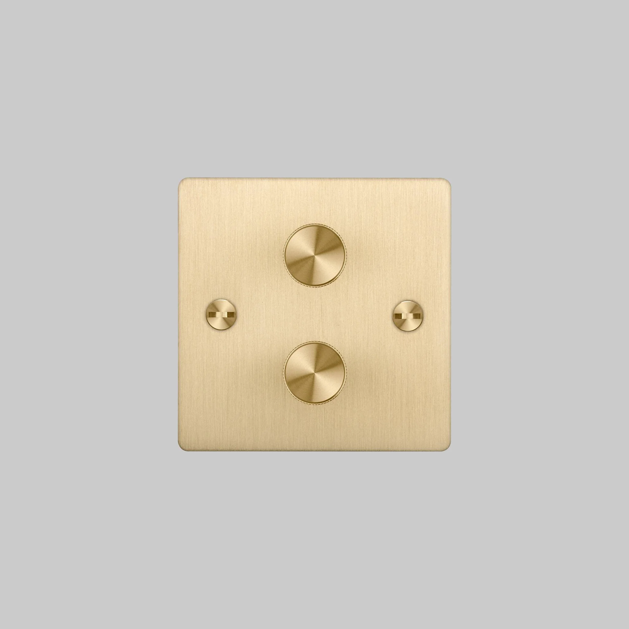 2G DIMMER / 120W / CROSS / BRASS