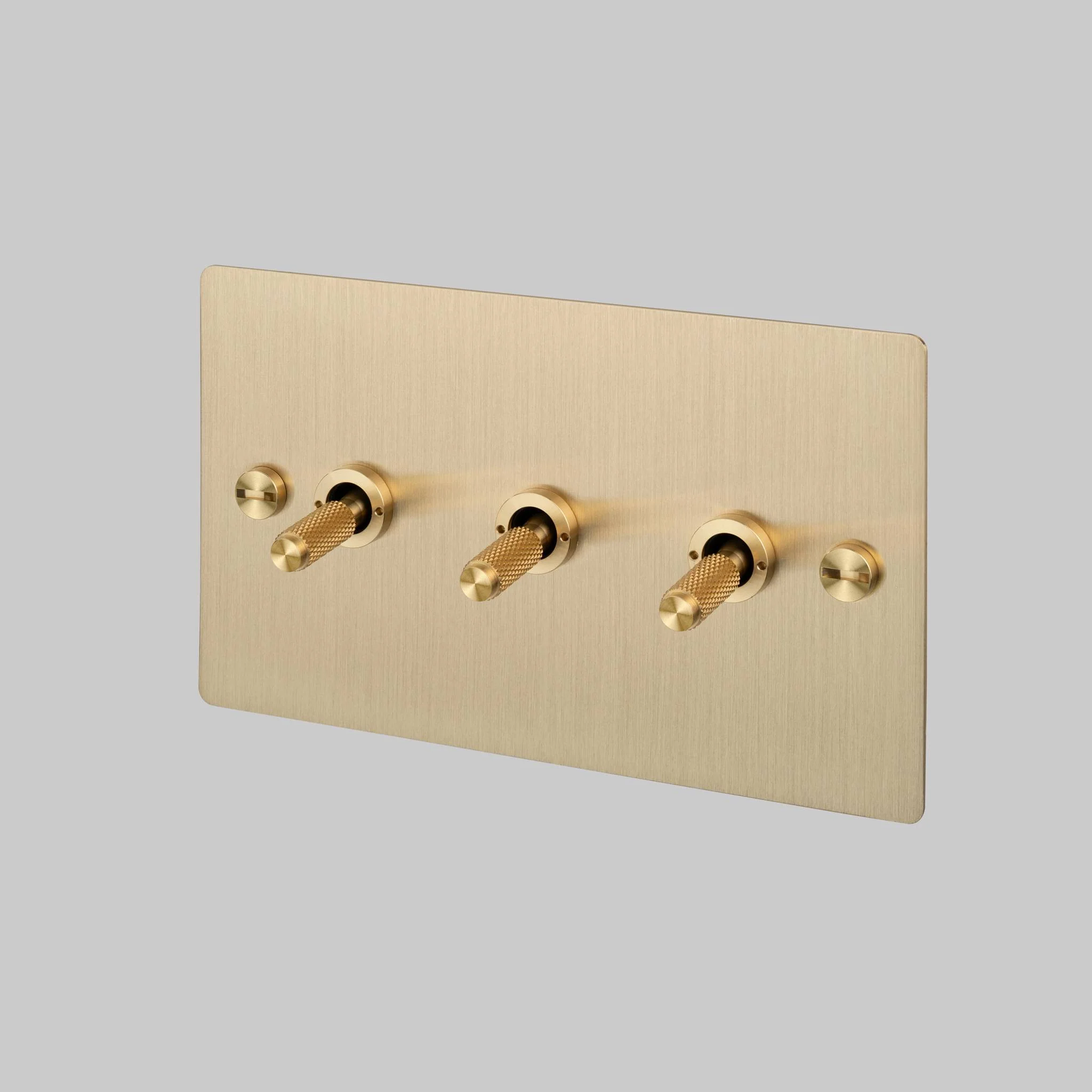 3G TOGGLE 2-Way Cross Triple Toggle Light Switch, Brass