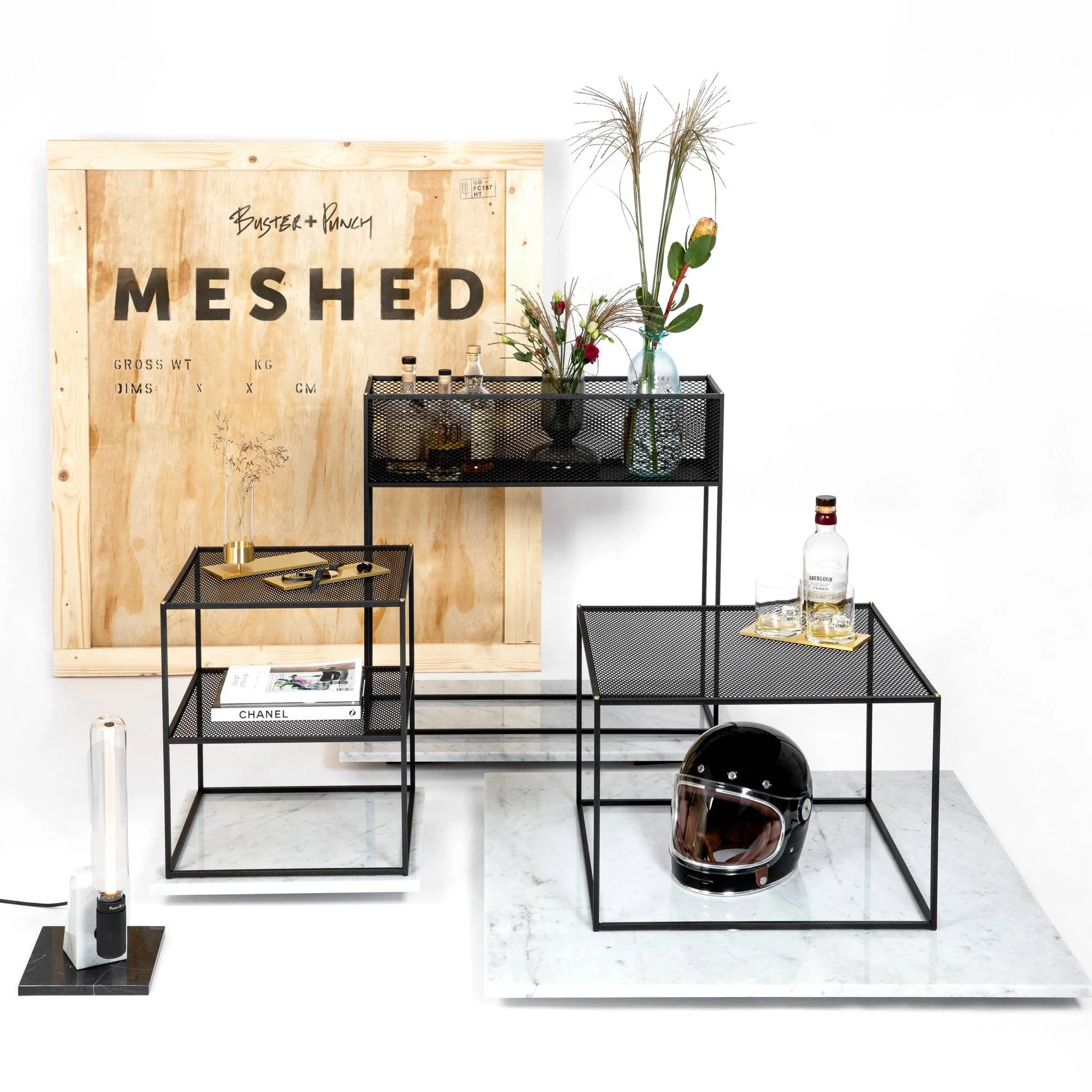 MESHED PLANTER 벽 및 화분용 모듈형 실내 플랜터