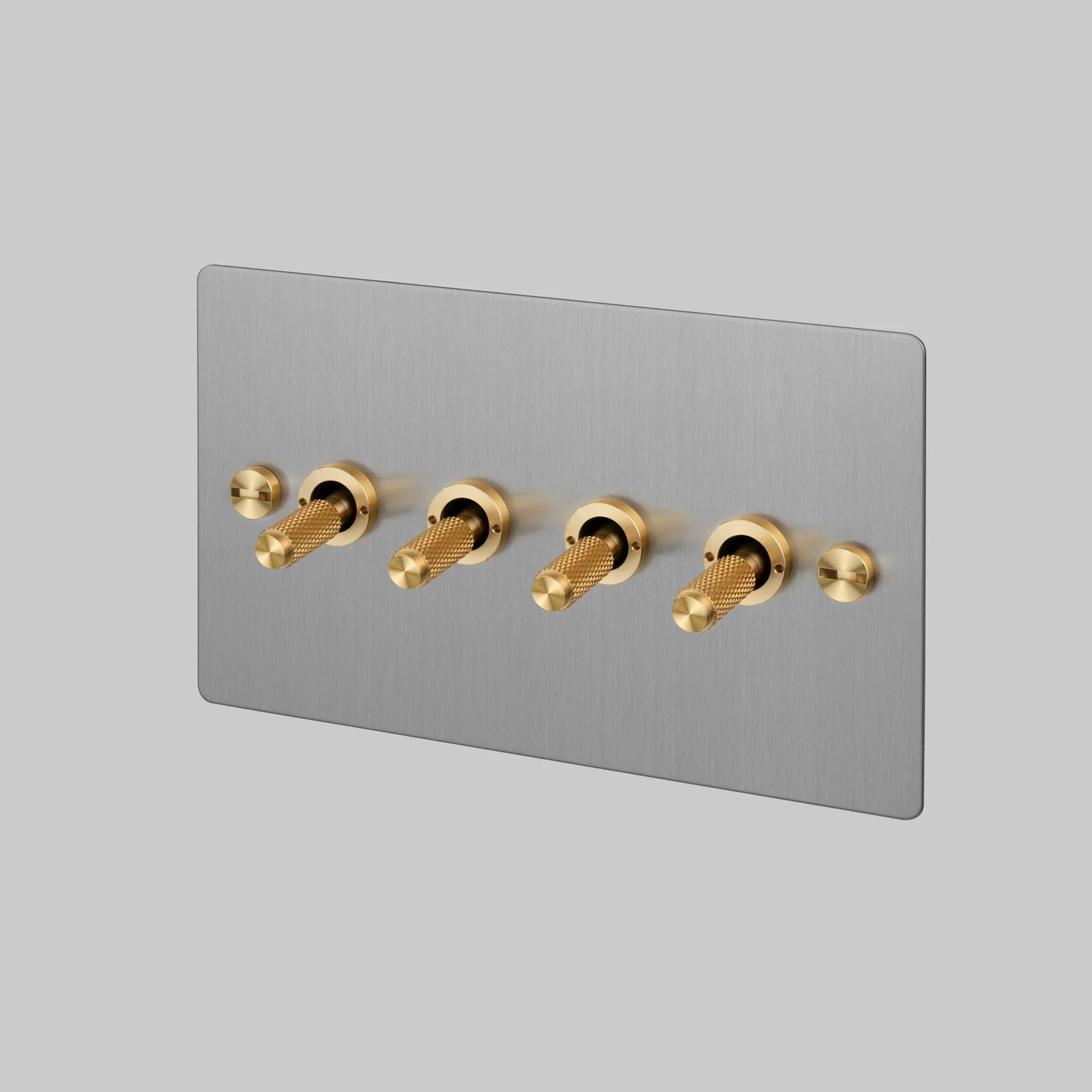 4G TOGGLE 2-Way Cross Toggle Switch in Brushed Steel