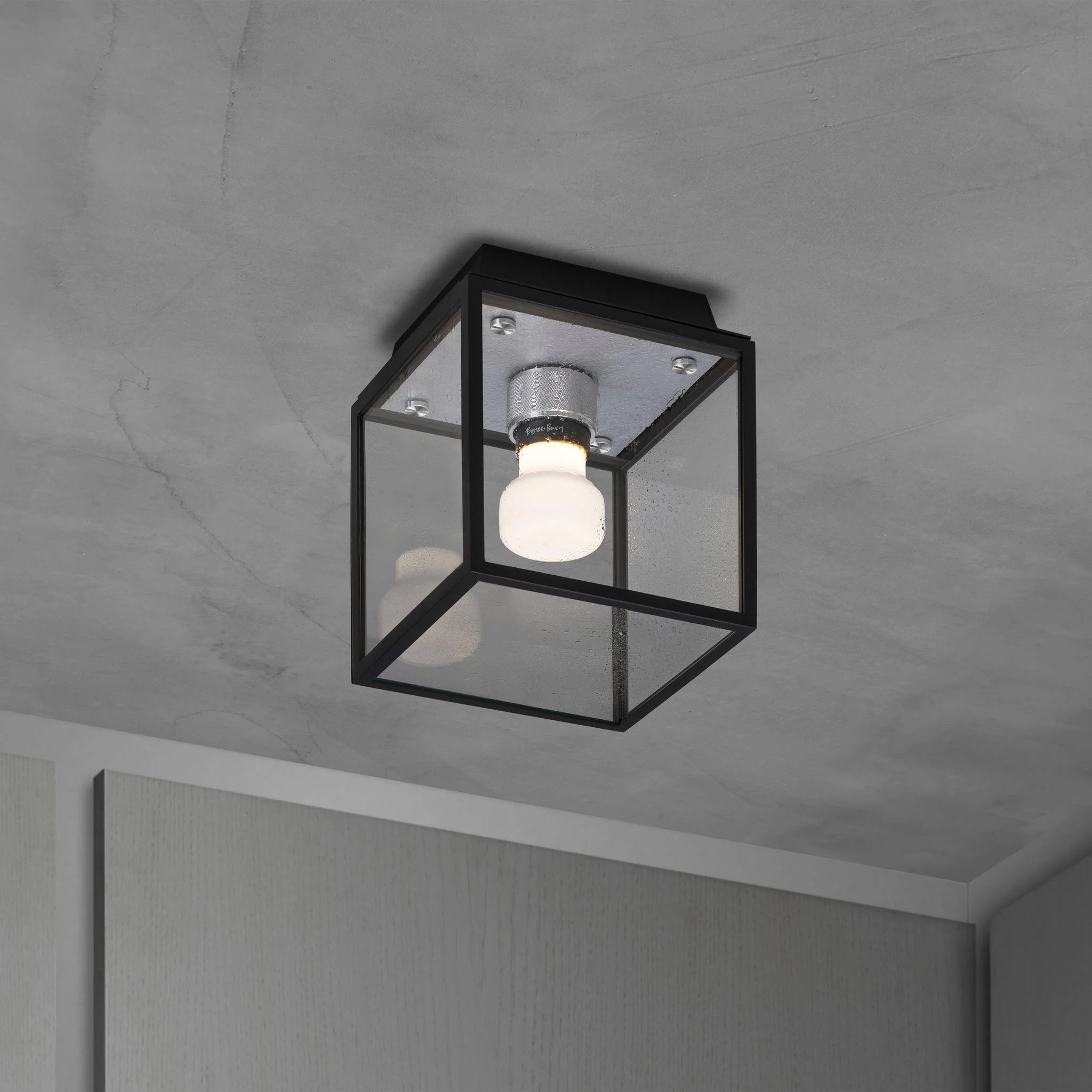 CAGED WET / CEILING / CROSS / SMALL Matt svart takpendel