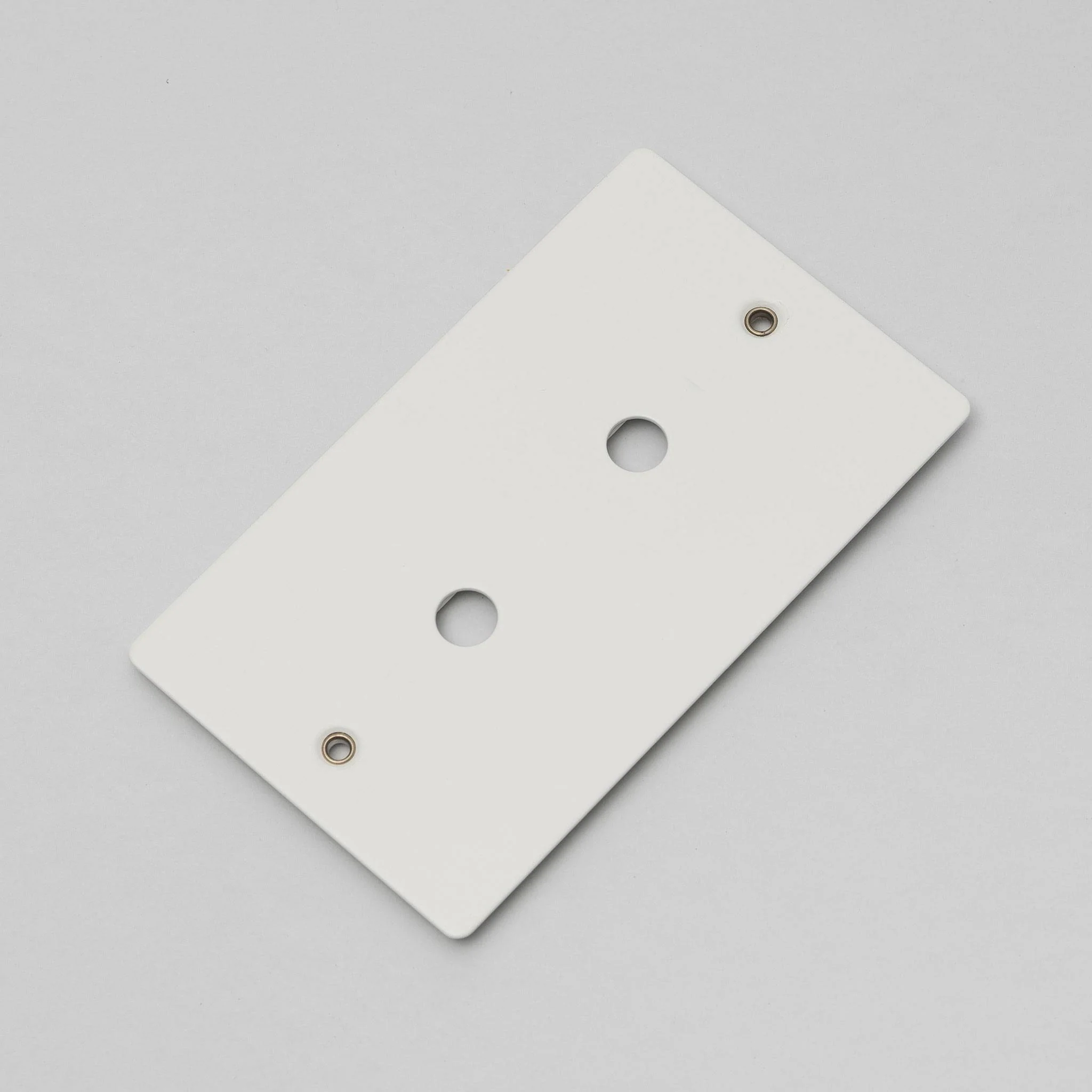Plaque murale métallique 2G pour 2 VARIATEURS ou BOUTONS