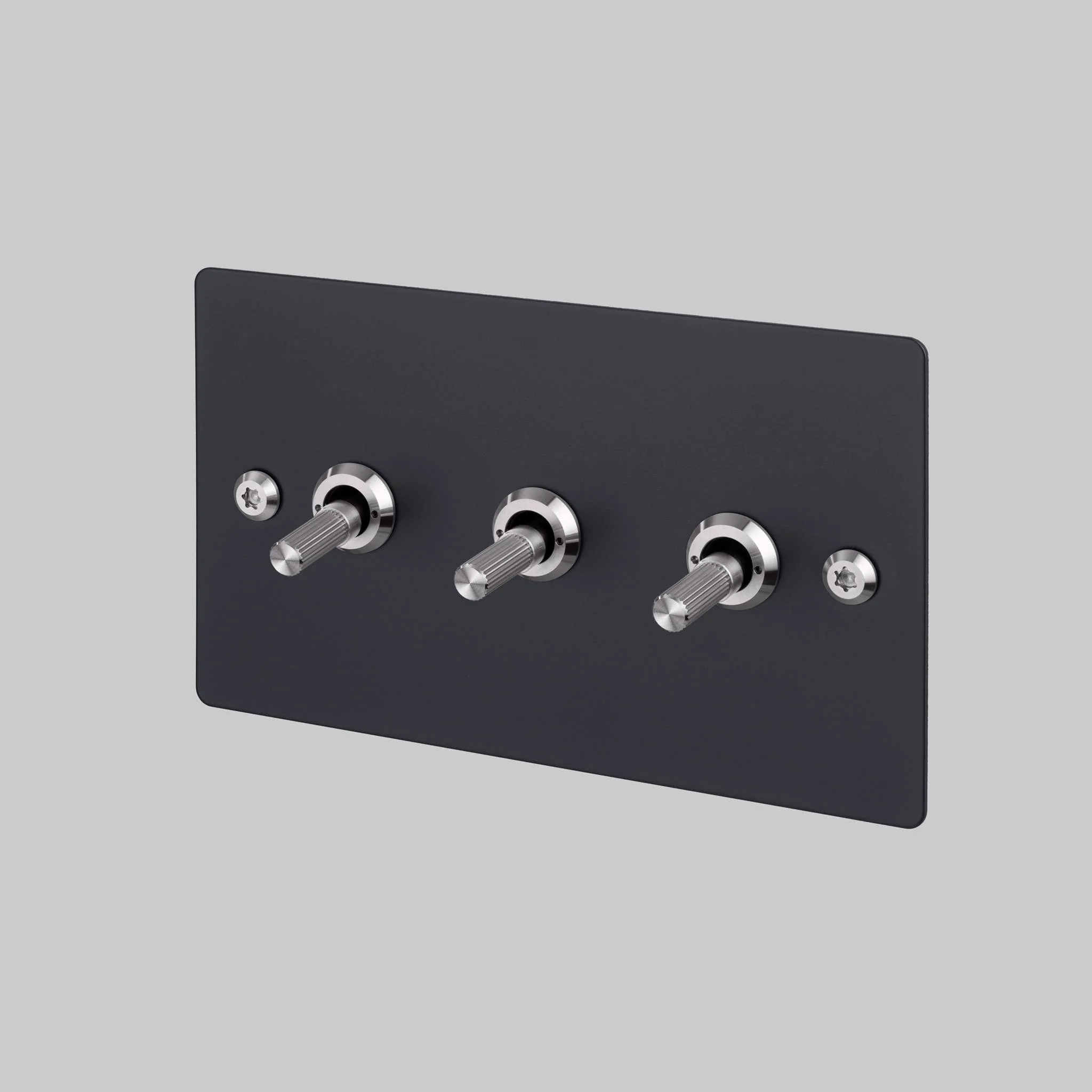 Interruptor de conmutador 3G / 2 VÍAS / LINEAR negro 2G en metal macizo