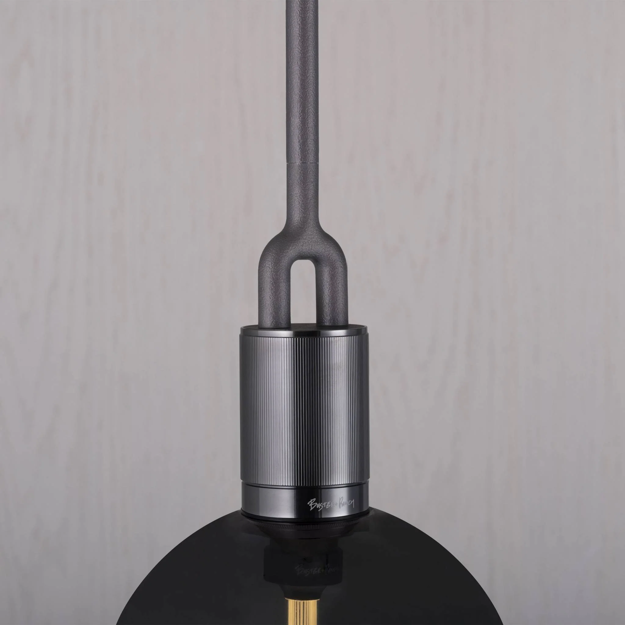 FORKED PENDANT / LINEAR / GLOBE / SMOKED / MEDIUM