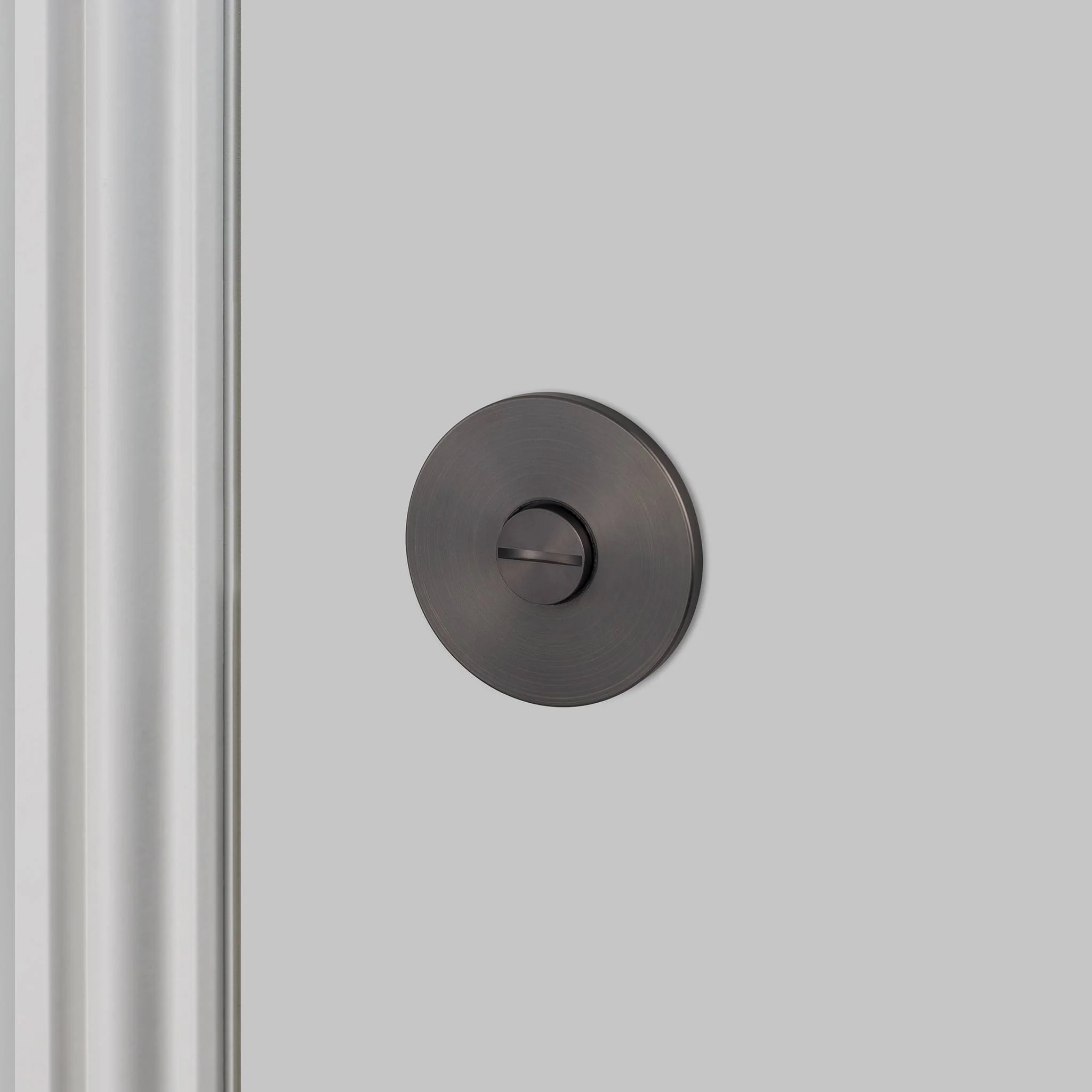 Verrou à bouton tournant en fonte THUMBTURN pour portes de salle de bain et de toilettes