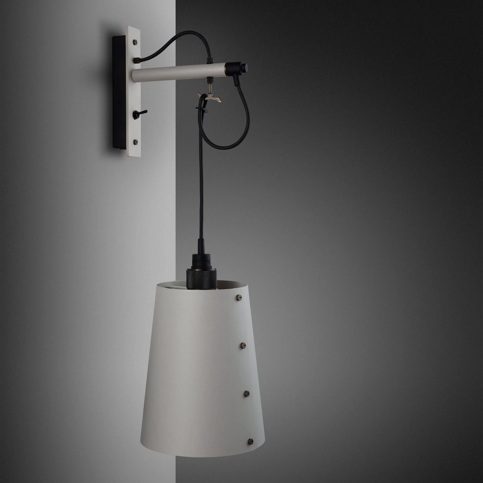 HOOKED Wall Cross Large Stone Solid Metal Wall Light