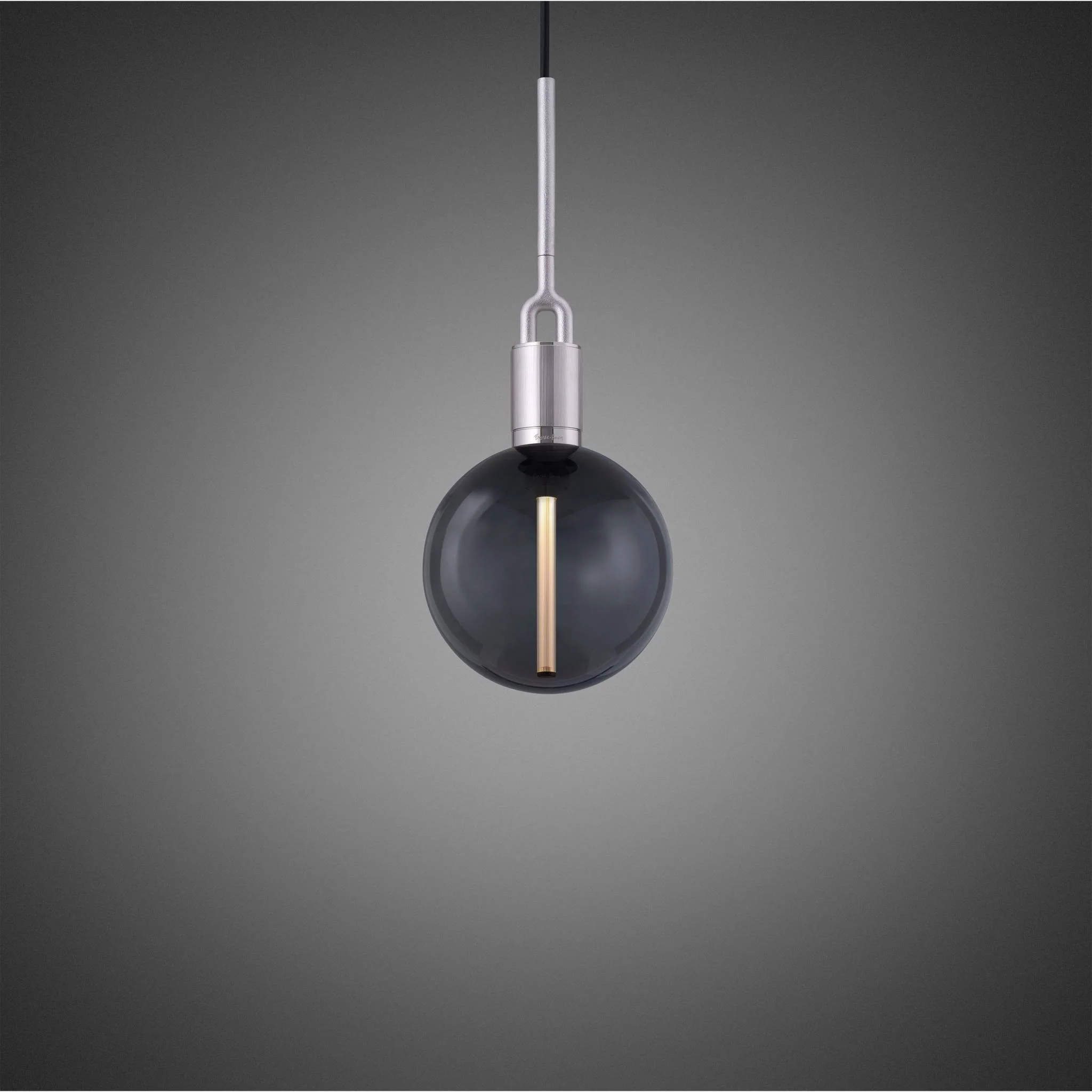 FORKED PENDANT / LINEAR / GLOBE / SMOKED / MEDIUM