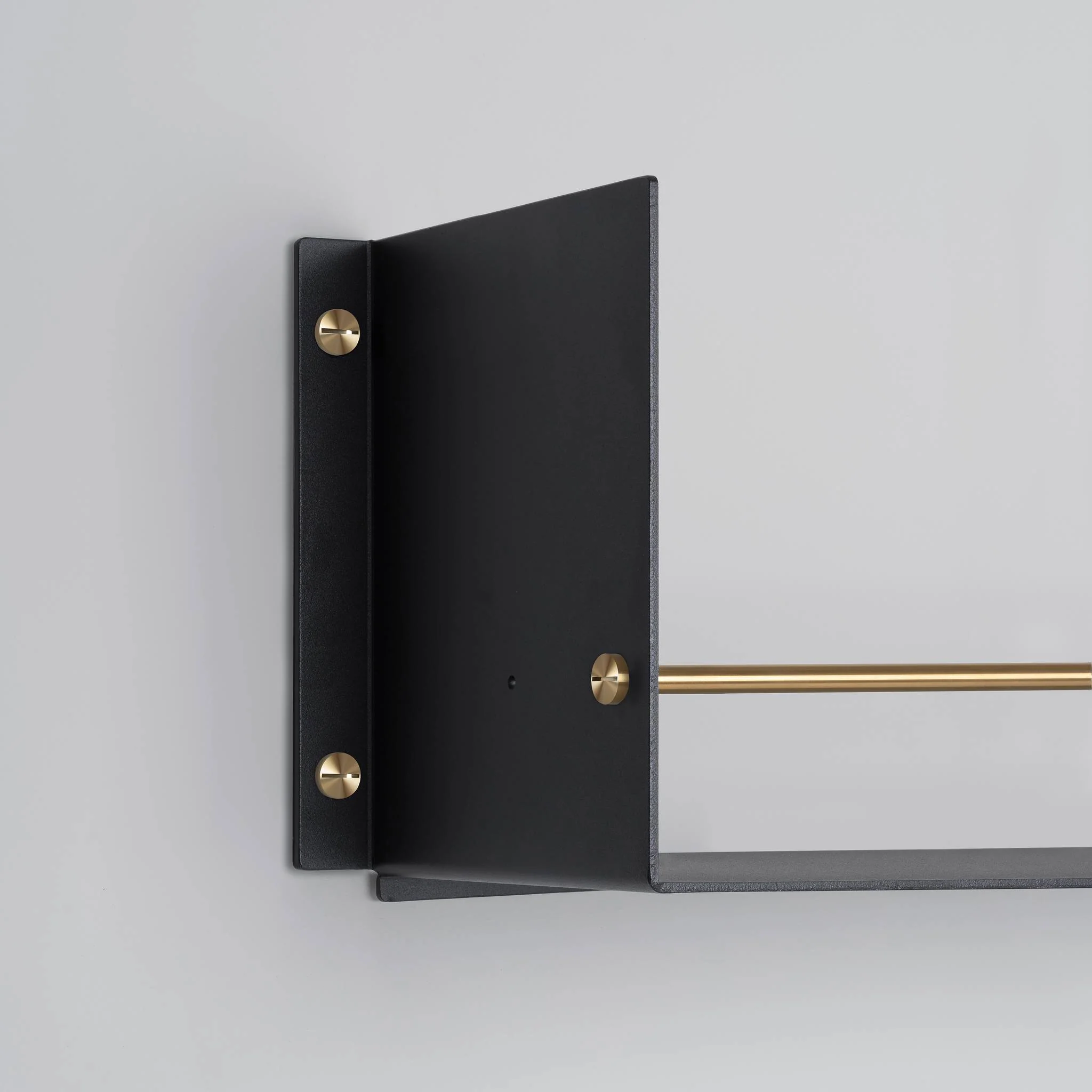 KITCHEN Prateleira com calha GIRDER em preto