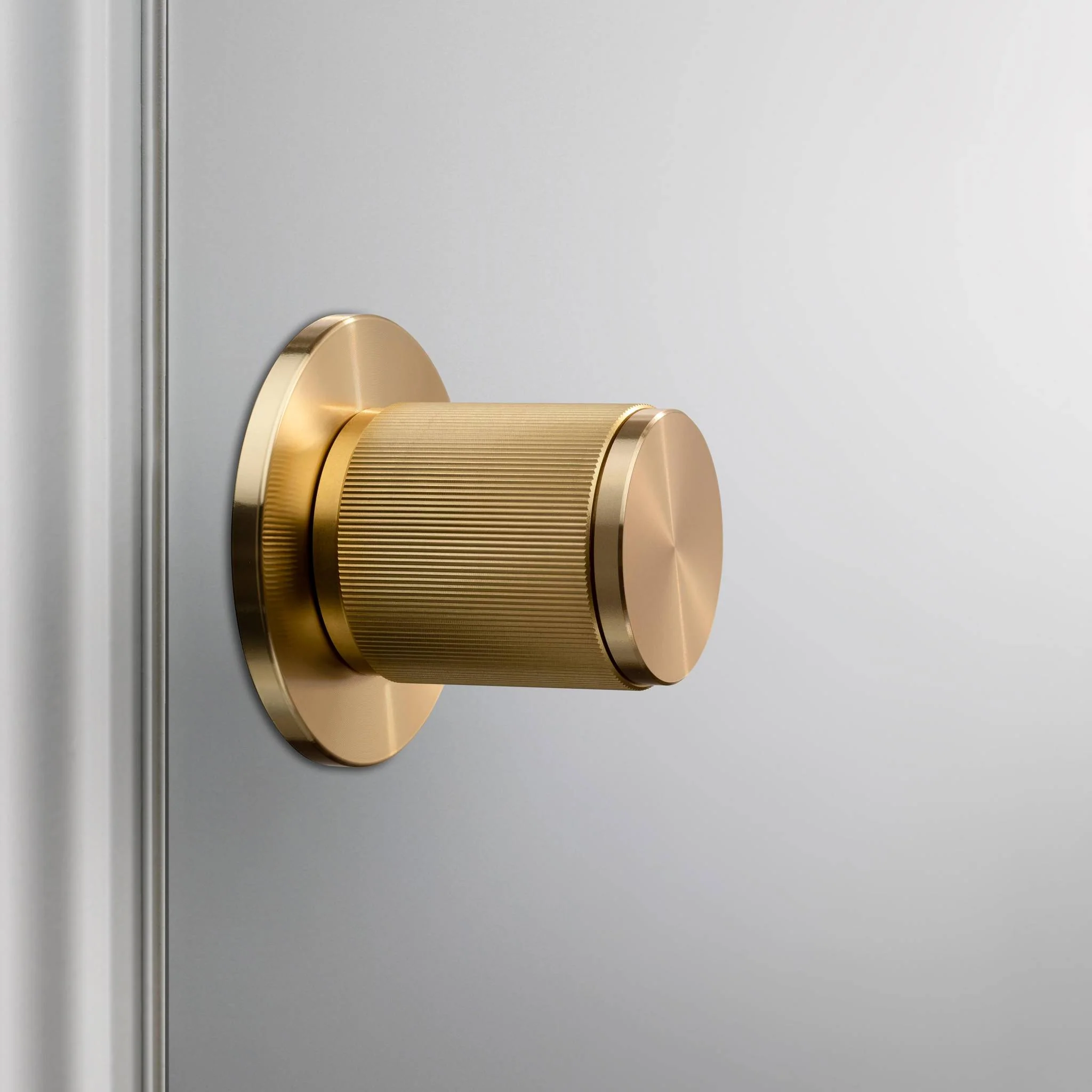 Bouton de porte fixe double face avec molette linéaire DOUBLE FACE LINÉAIRE