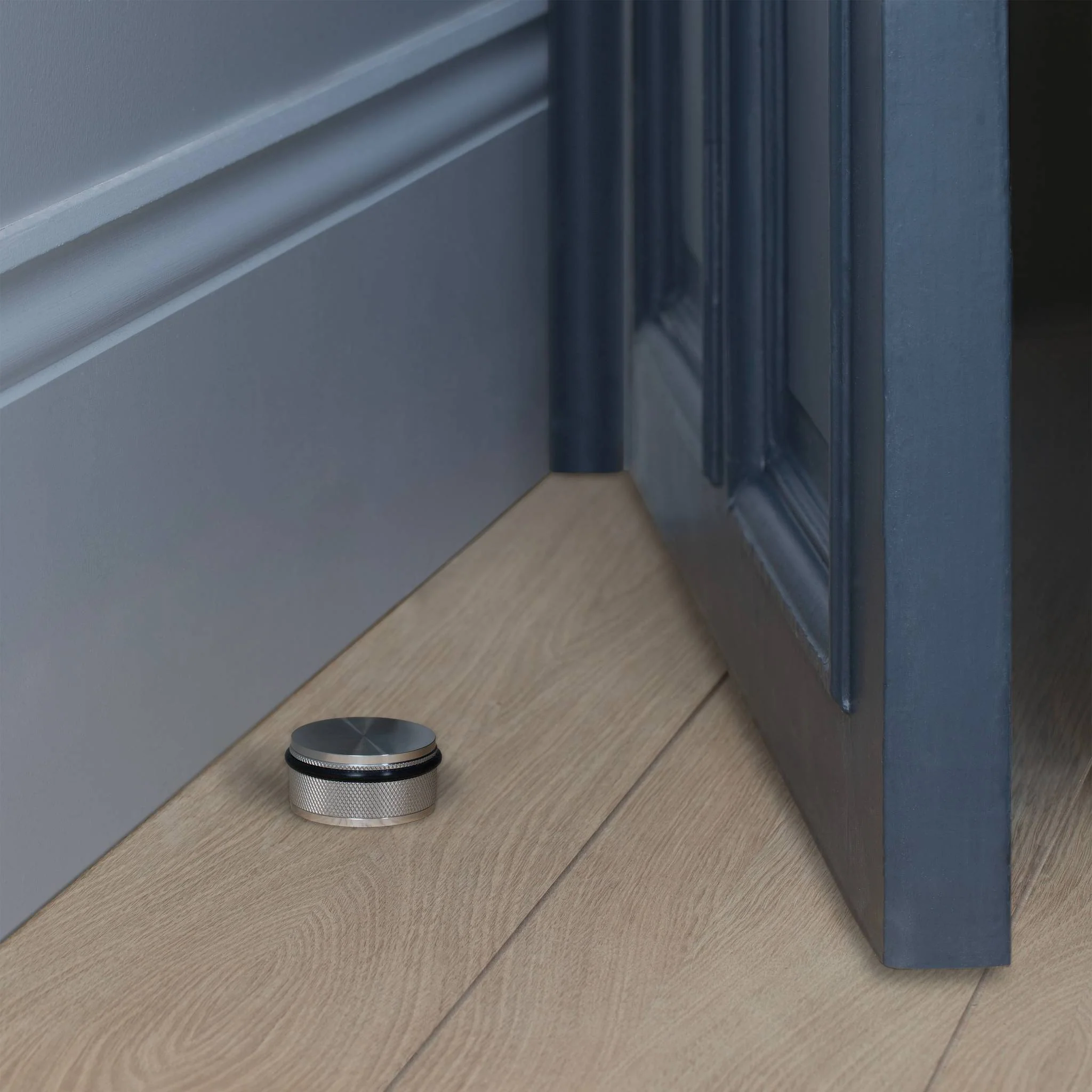 Floor Mounted Door Stop, Heavy Duty Cross Knurl Design
