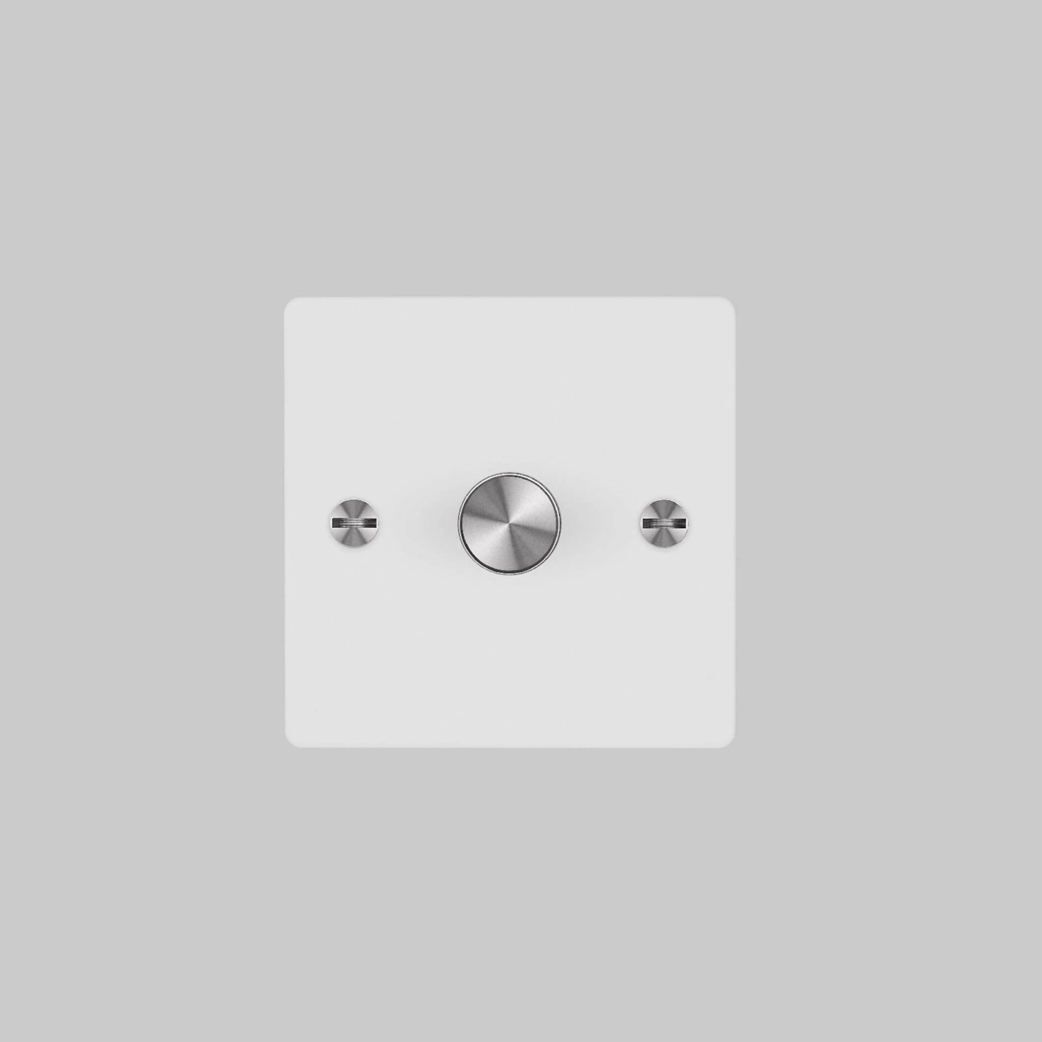 1G DIMMER 120W Cross Rotary Dimmer Switch, White