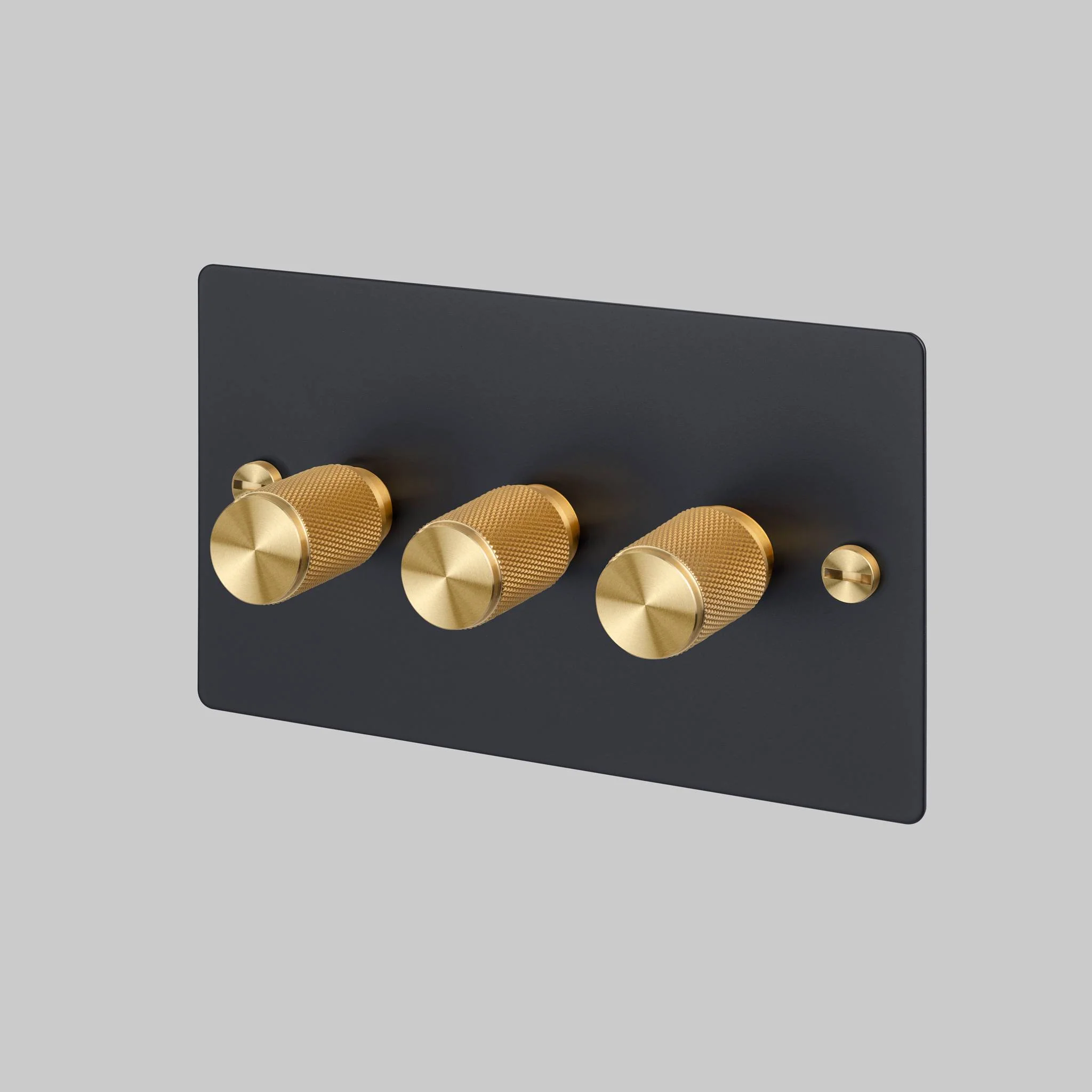 3G DIMMER Switch in 120W Finish with Three Rotary Modules