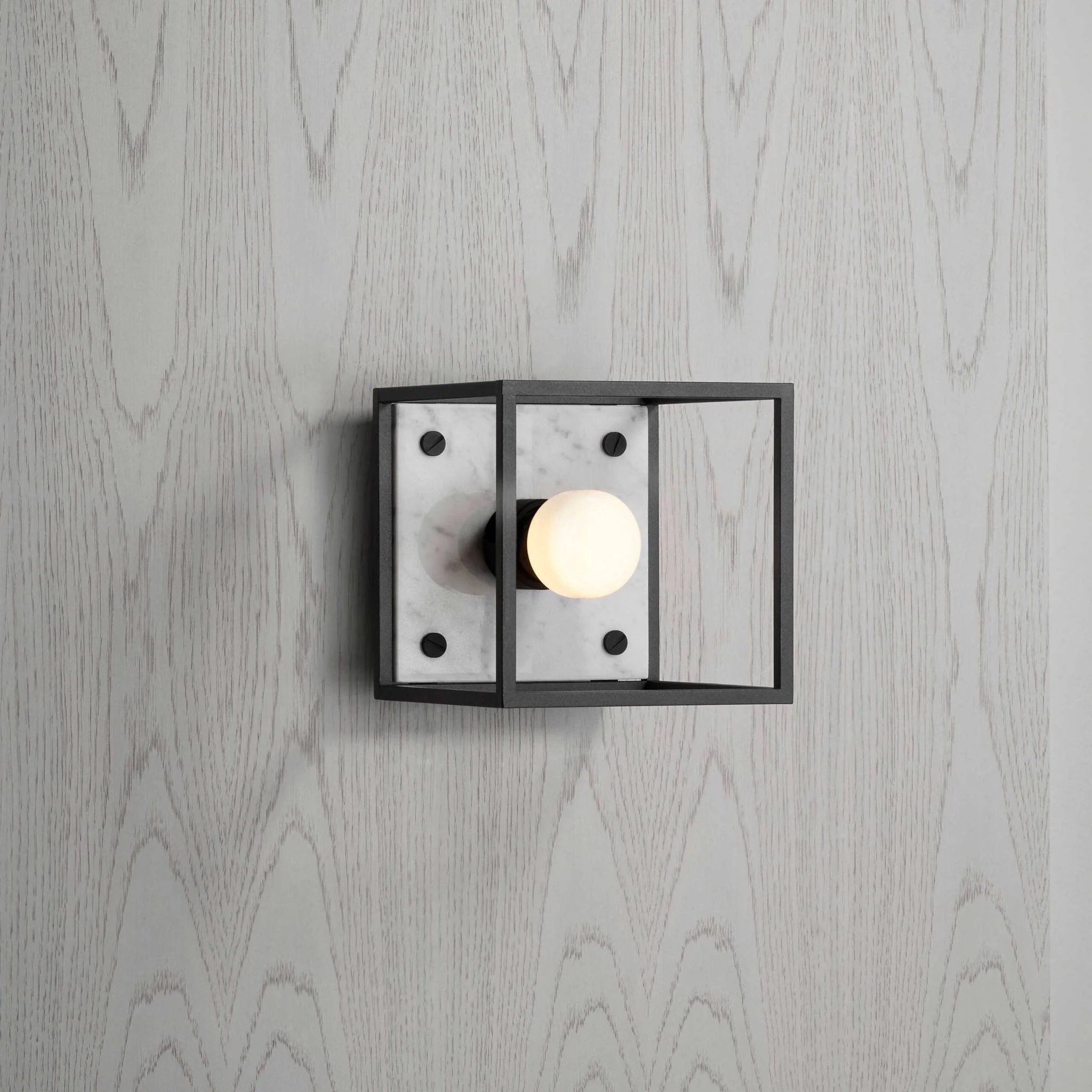 CAGED Small Cross Wall Light with Changeable Back Panel