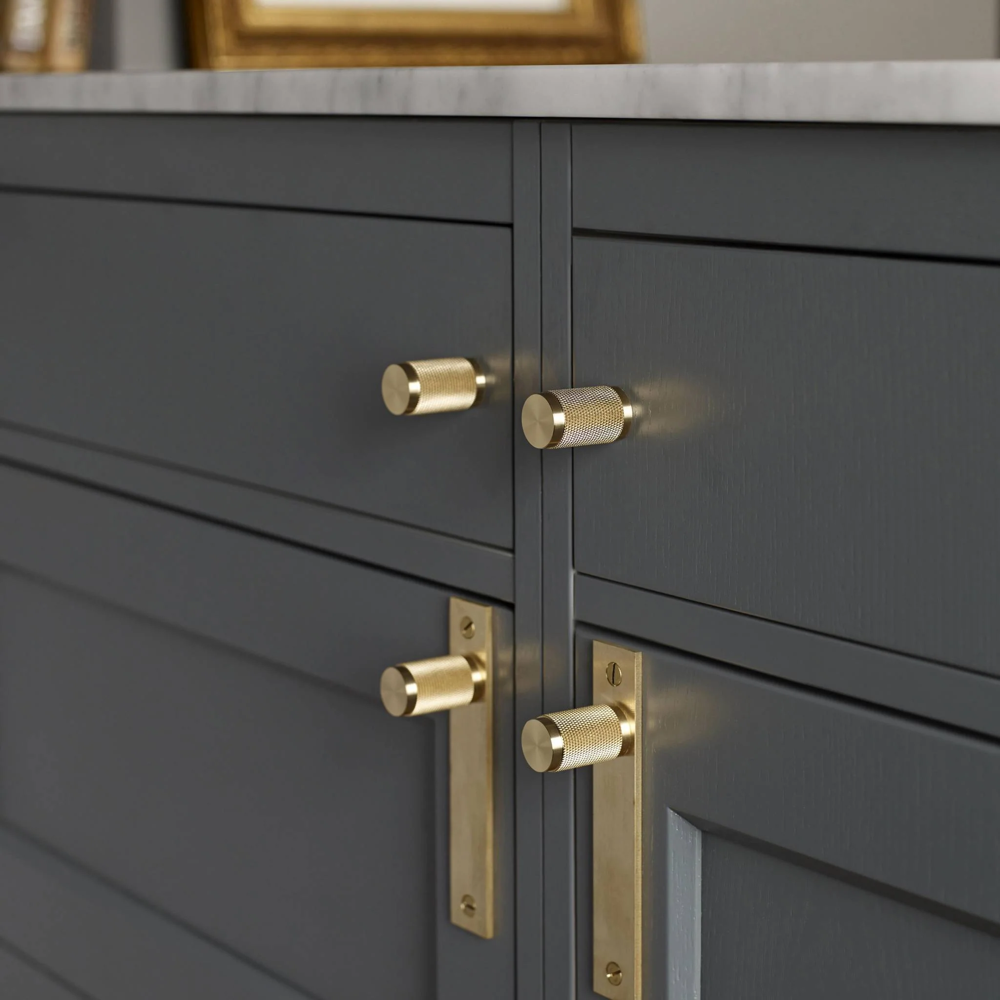 FURNITURE Cross-Knurled Solid Metal Cabinet Knobs