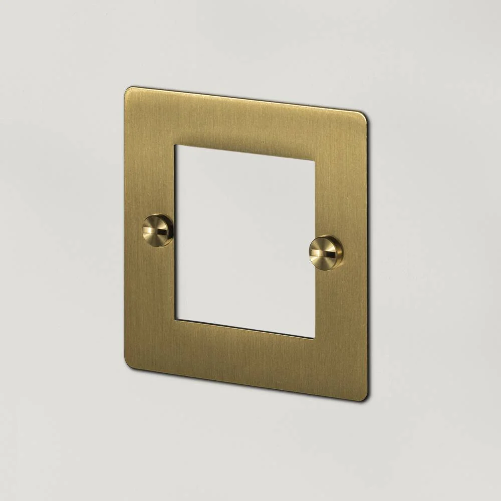1G 50MM EURO PLATE / 2 MODULE