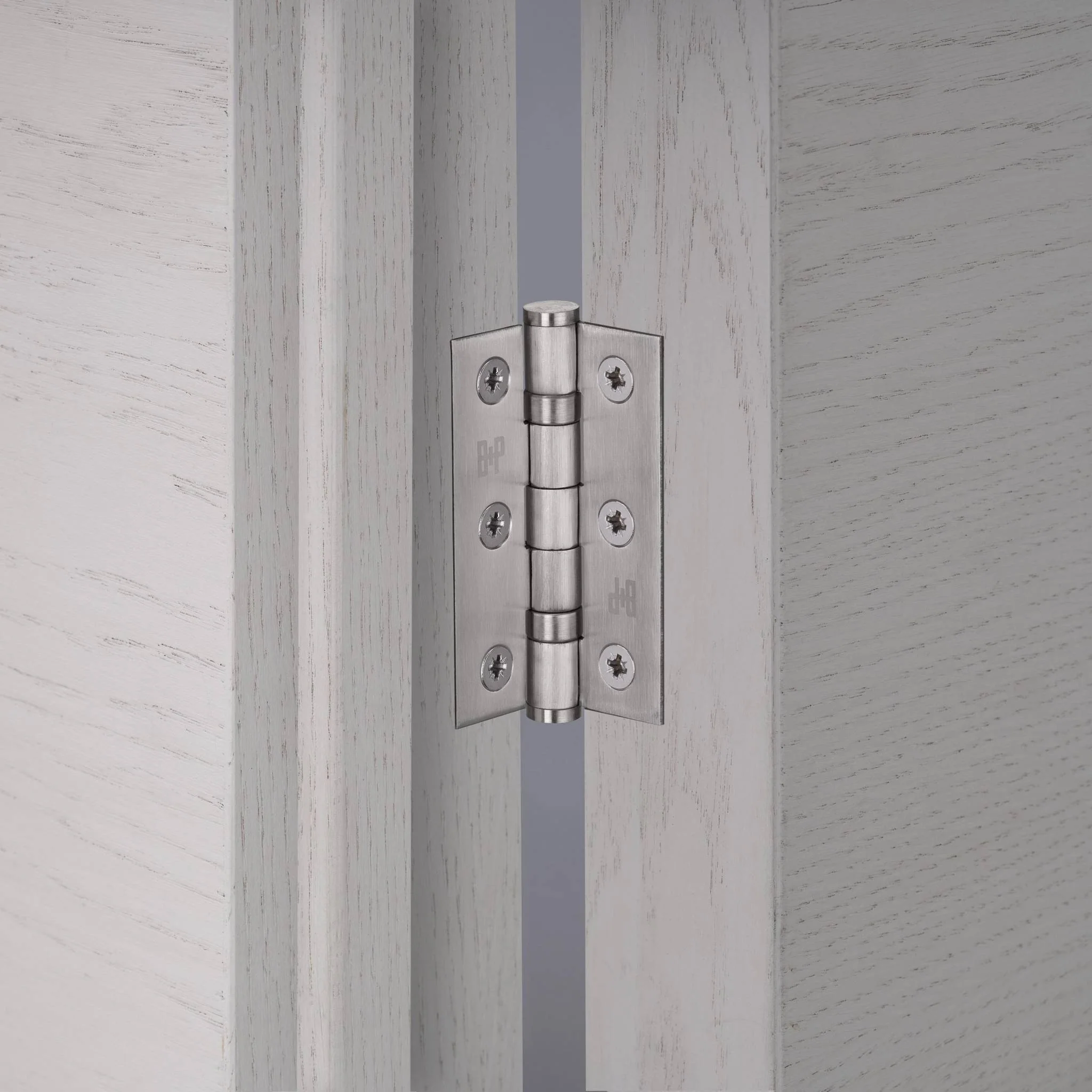 Juego de 2 bisagras de puerta de metal macizo, 76 x 51 x 2 mm