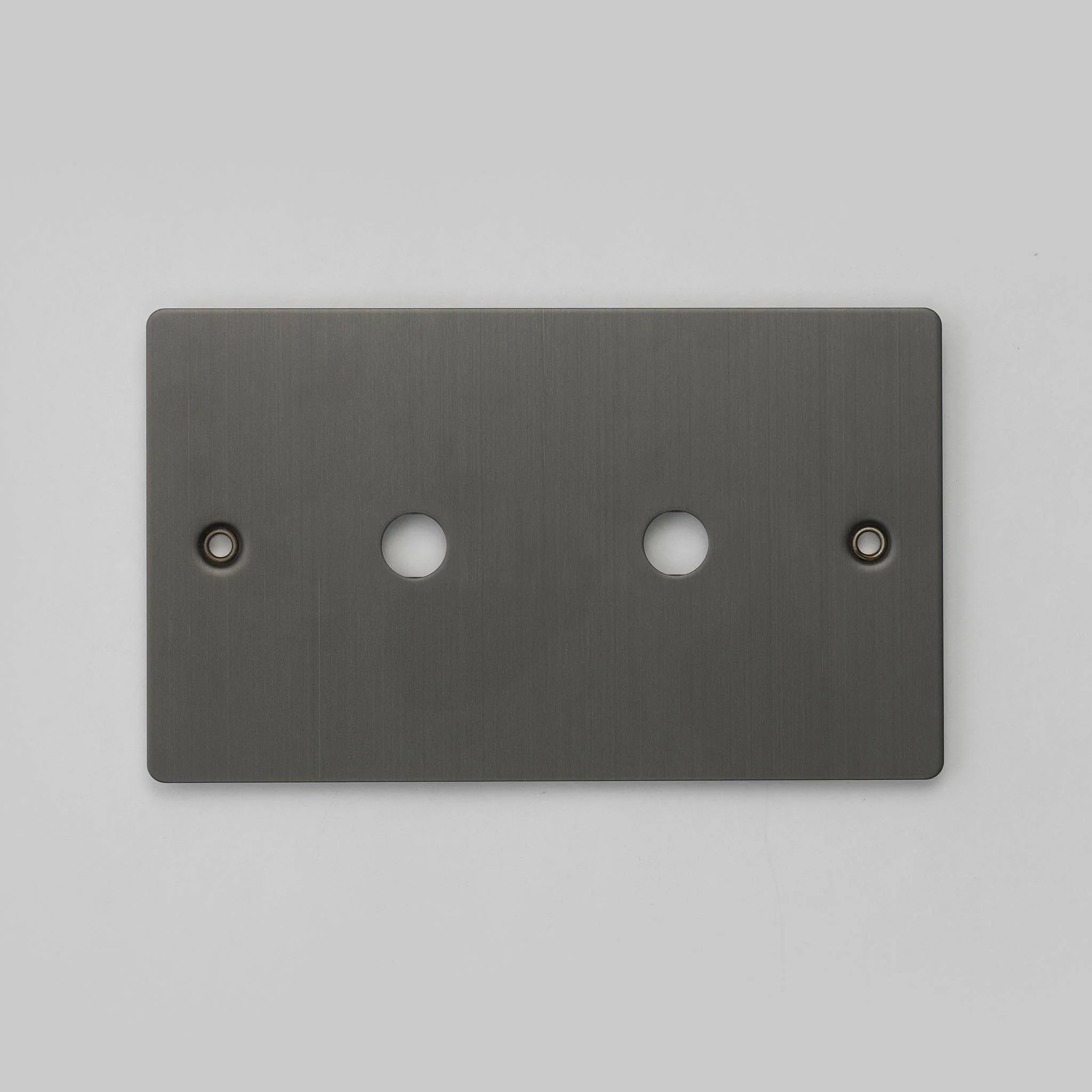 Plaque murale métallique 2G pour 2 VARIATEURS ou BOUTONS