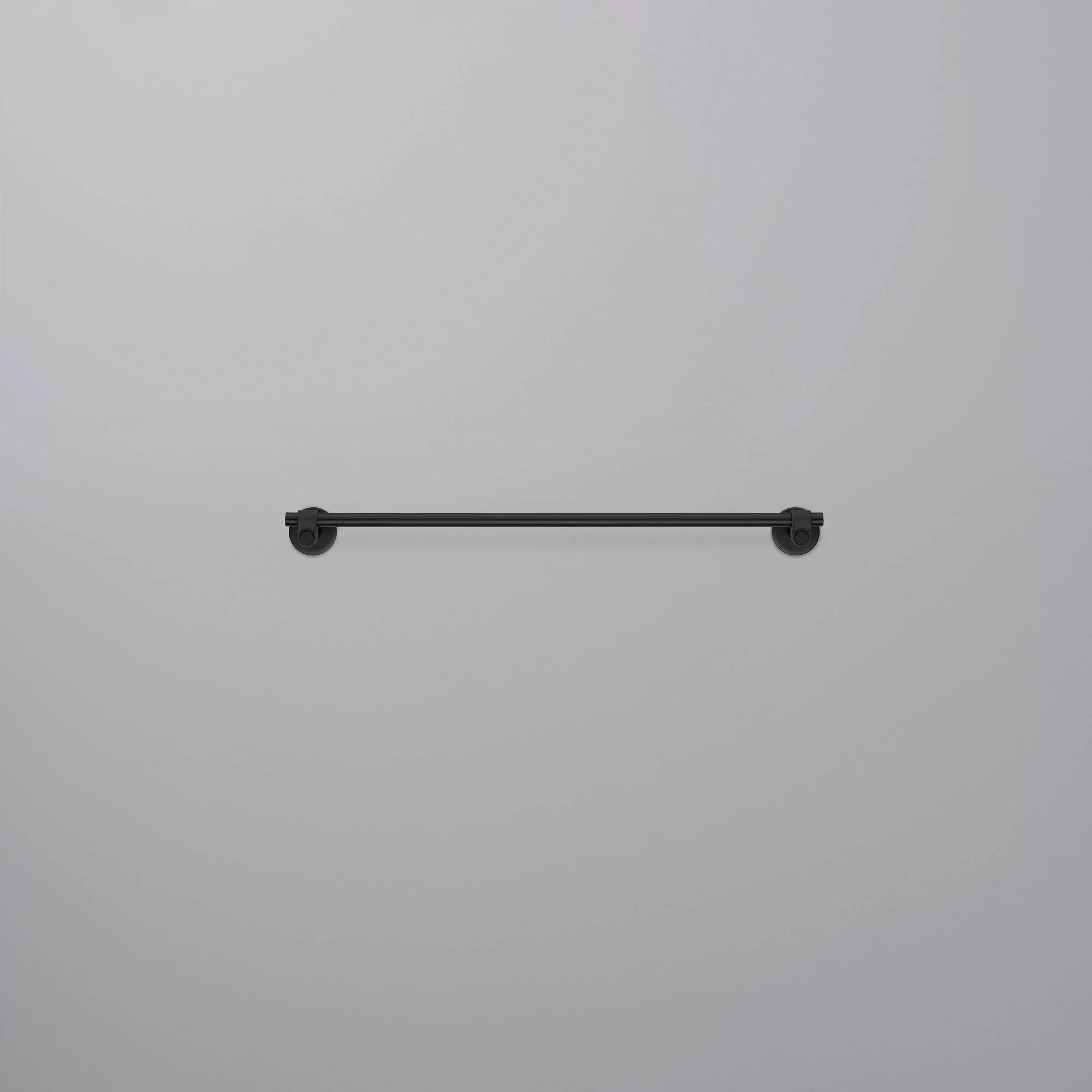 Solid Stainless Steel Towel Rail with Rough-Cast Knuckle and Polished Bar