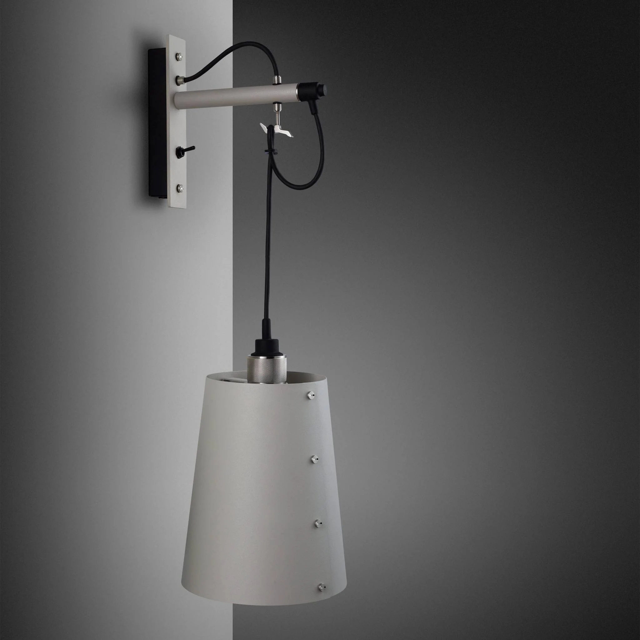 HOOKED Wall Cross Large Stone Solid Metal Wall Light