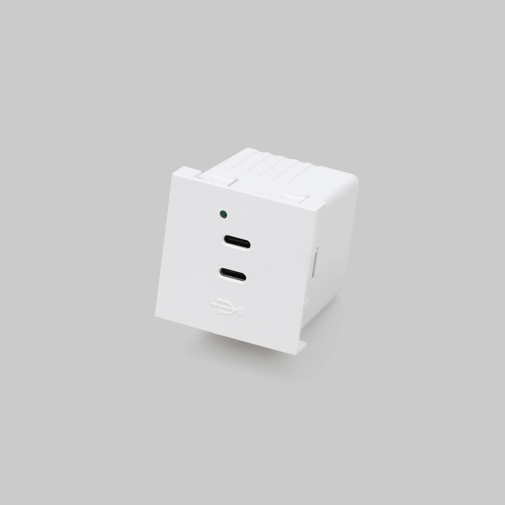 USB-MODULE / USB C + C QUICKCHARGE 45MM module-inzetstuk