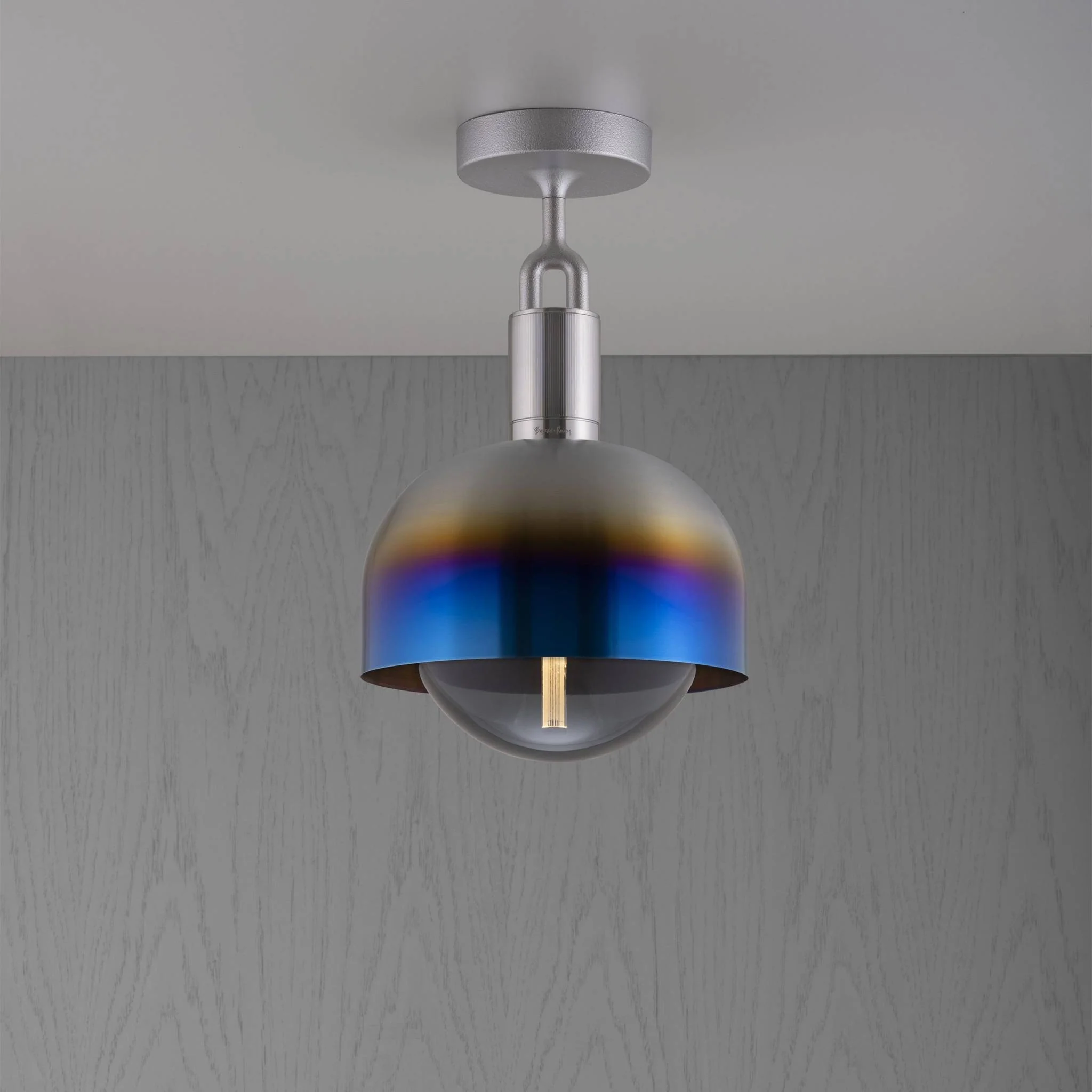 Suspension en verre fumé FORKED CEILING / LINEAR / Shade / Globe / SMOKED / MEDIUM
