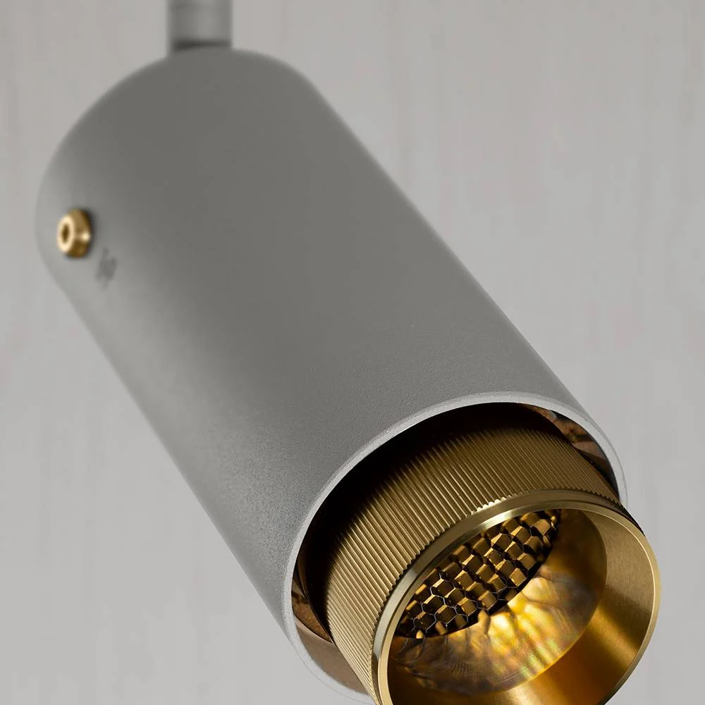 Linear-Knurl Track Spotlight EXHAUST LINEAR in Stone