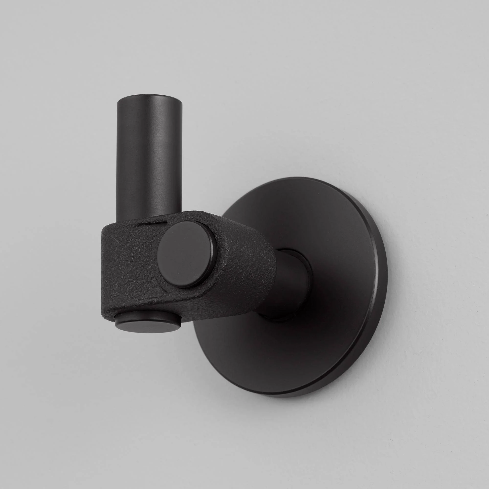 Rough-Cast Solid Metal Wall Hook with Hand Polished Bar