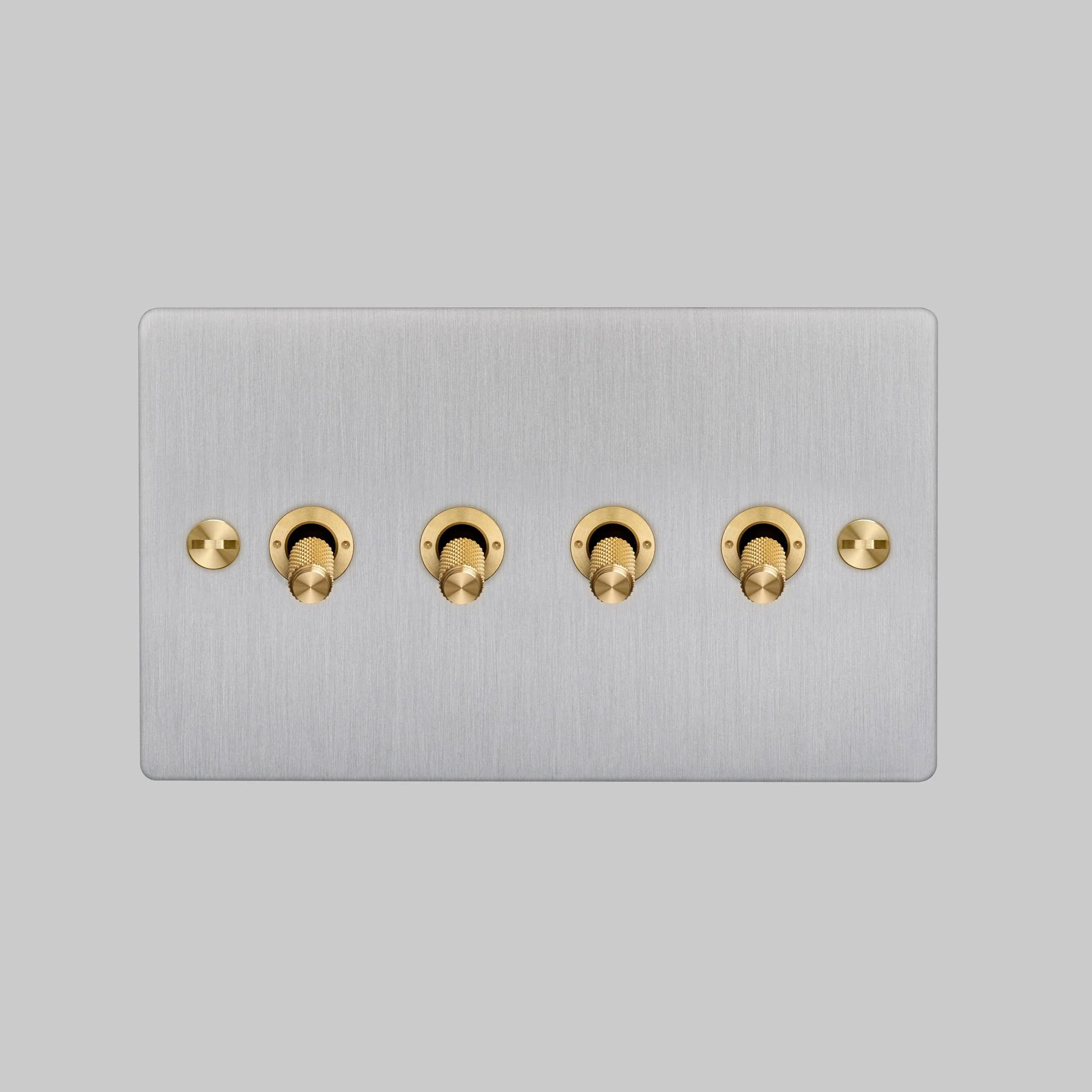 4G TOGGLE 2-Way Cross Toggle Switch in Brushed Steel