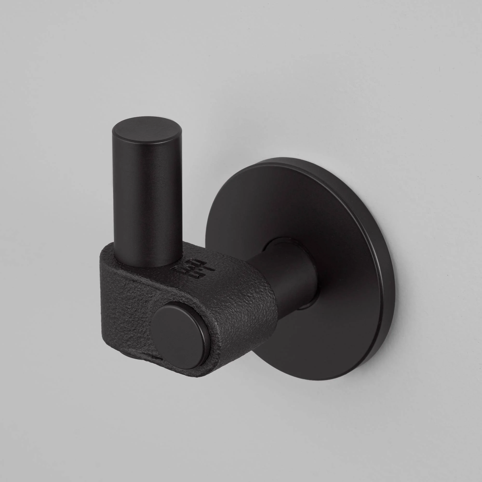 Rough-Cast Solid Metal Wall Hook with Hand Polished Bar