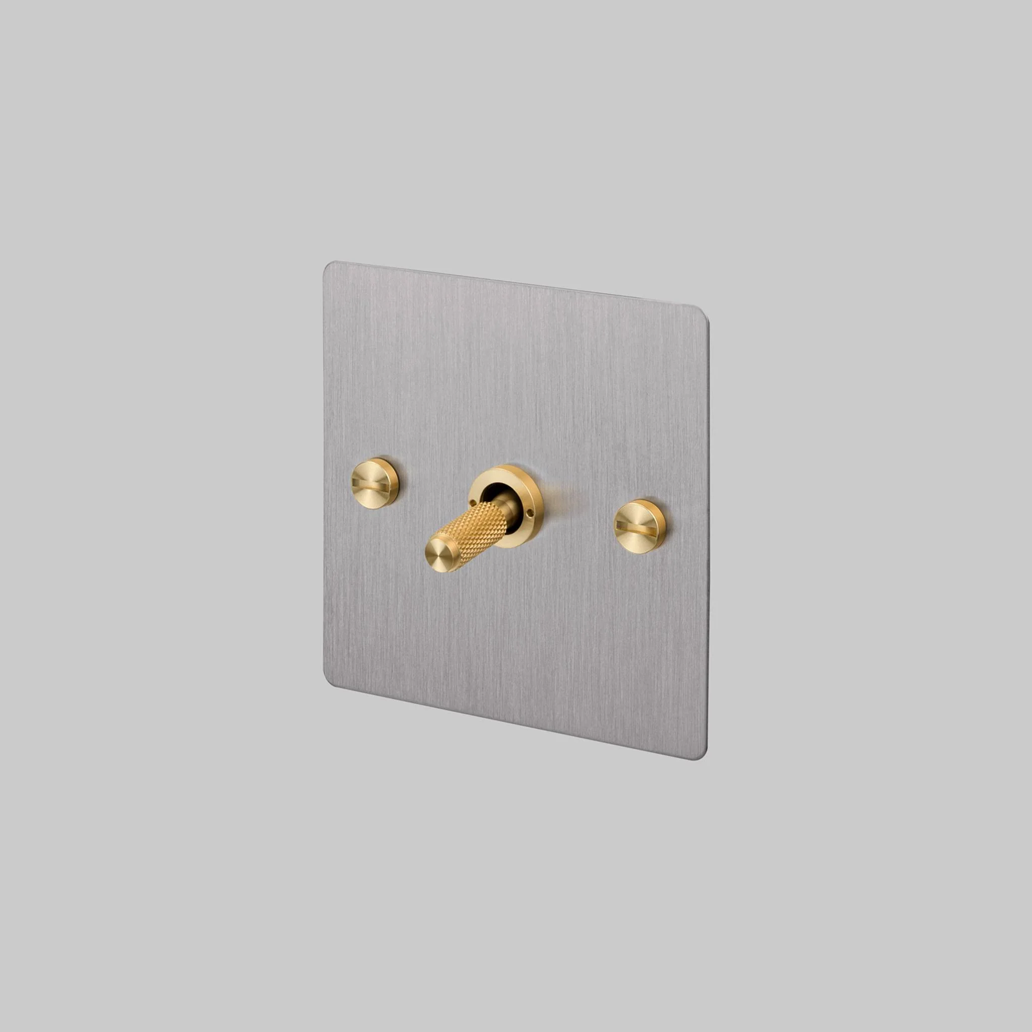 1G TOGGLE 2-Way Cross Toggle Switch in Steel Finish
