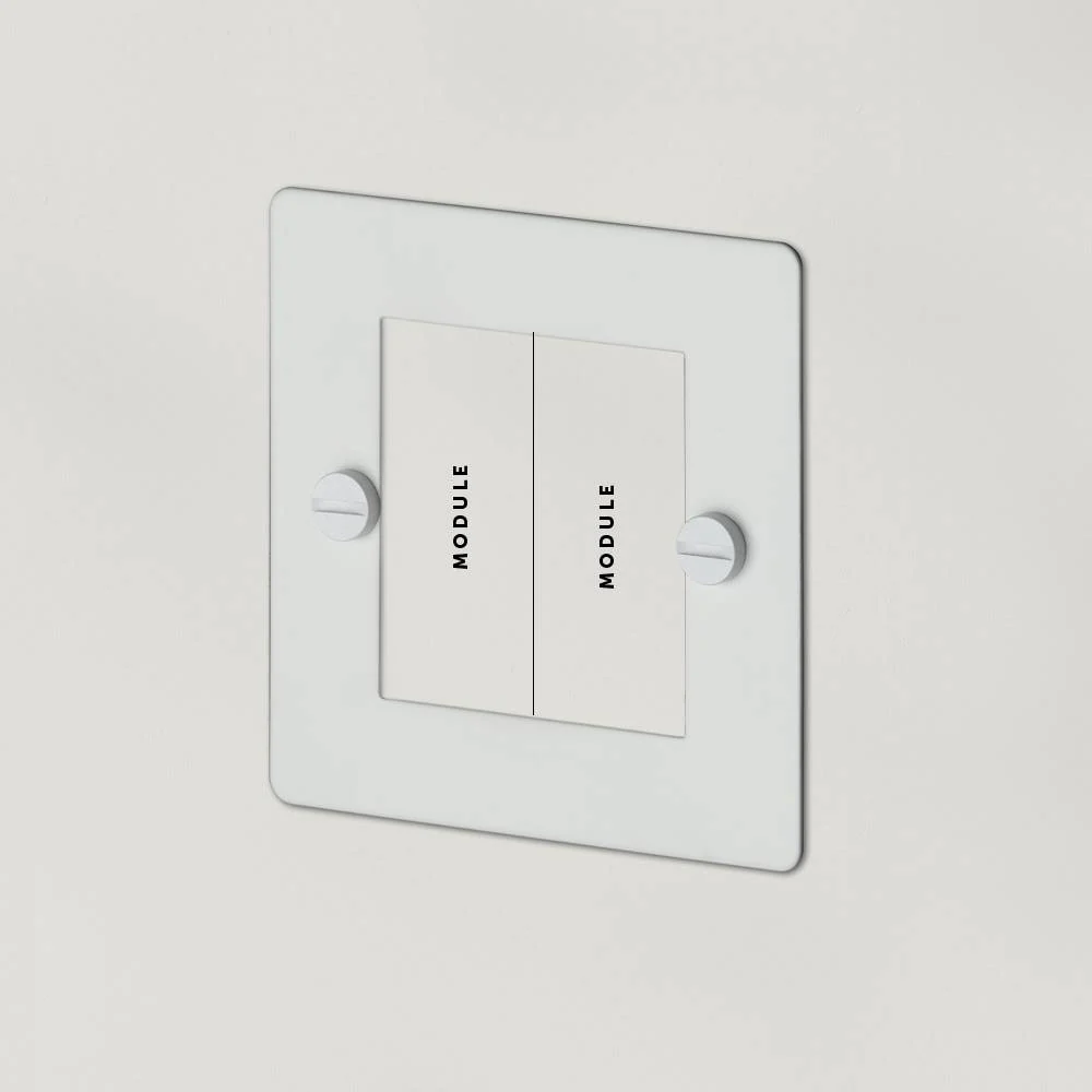 1G 50MM EURO PLATE / 2 MODULE