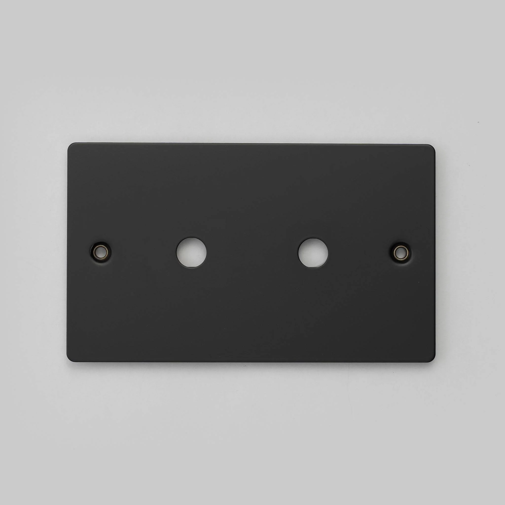 2G Metalen Wandplaat voor 2 DIMMERS of TOGGLES