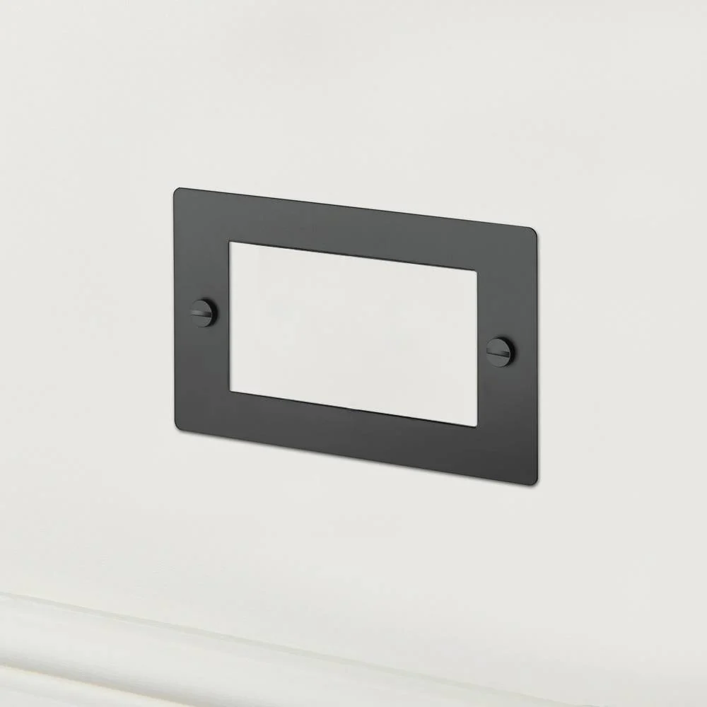 Solid Metal 50mm Euro Plate / 4 MODULE / 2G