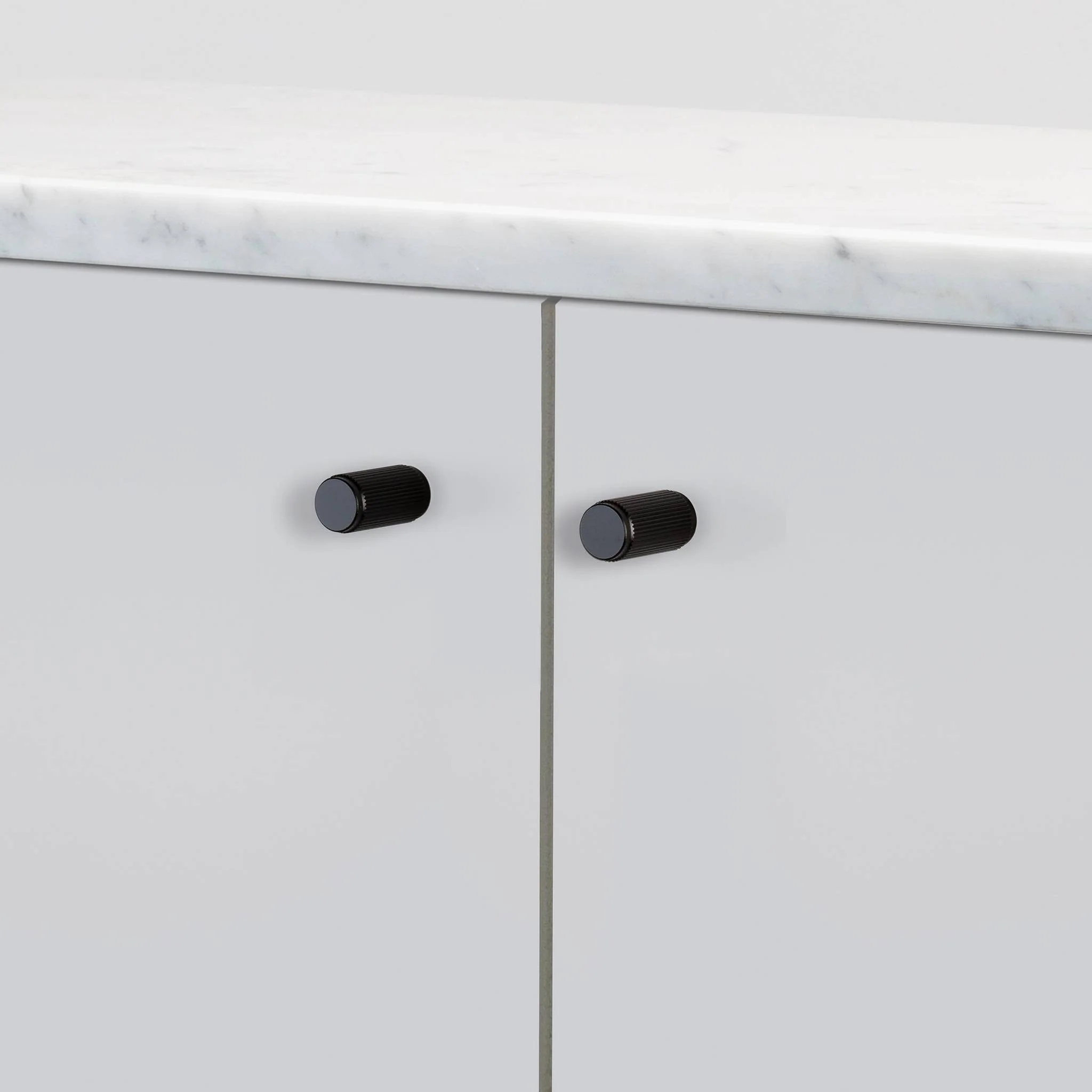 FURNITURE Linear Knurled Cabinet Knob Pair LINEAR