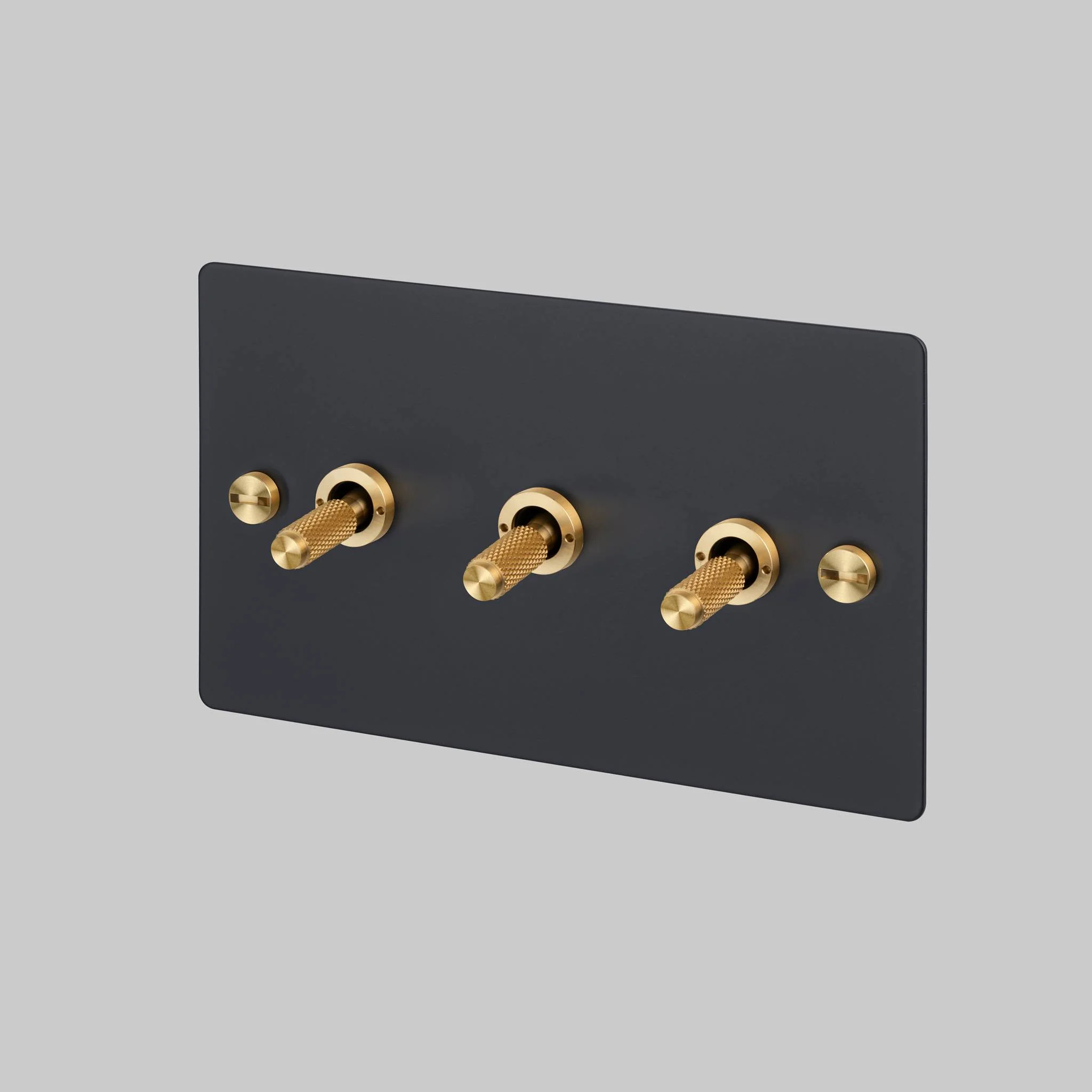 3G TOGGLE 2-Way Cross Triple Toggle Light Switch, Black