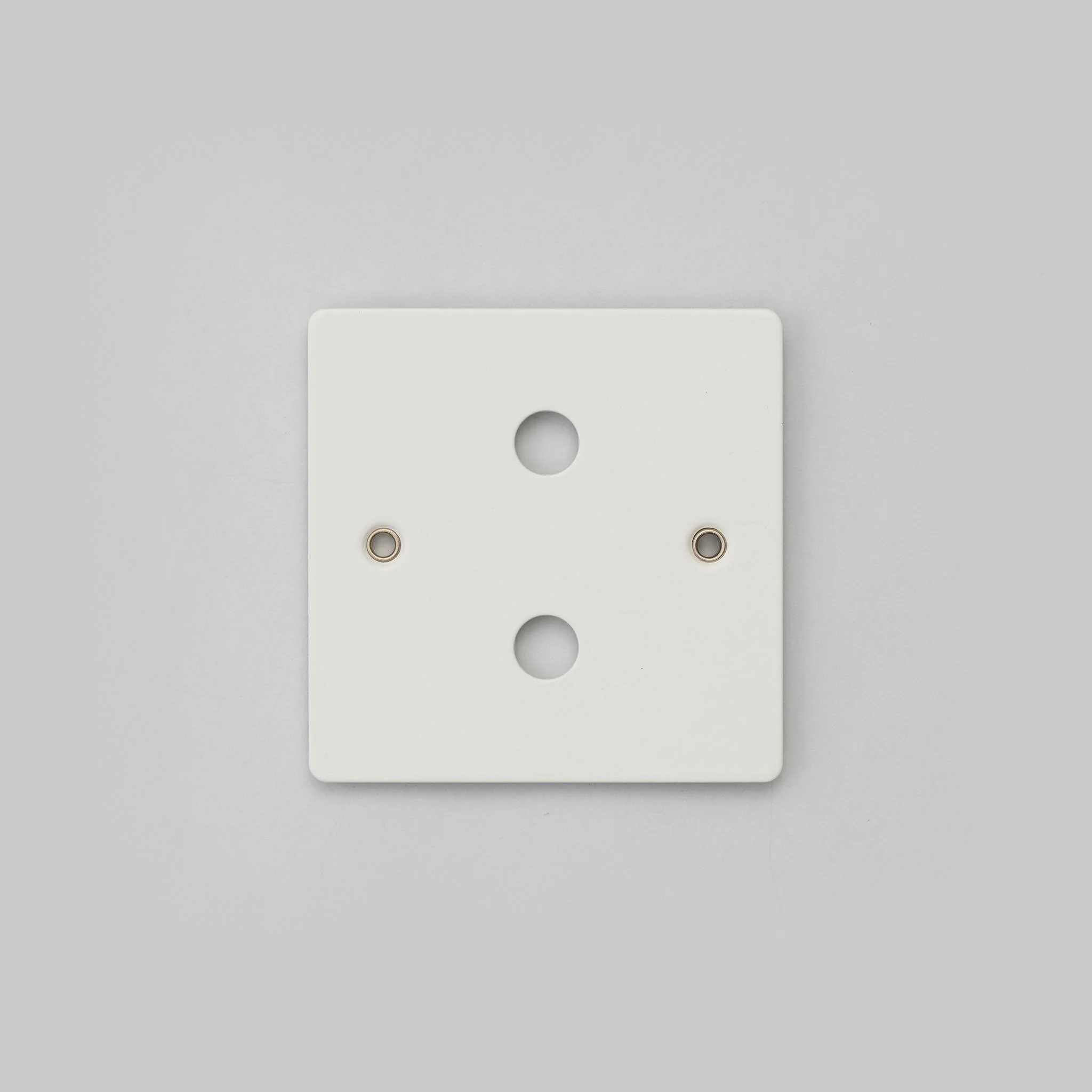 1G Wandplaat Gebouwd voor 2 DIMMERS Modules in Massief Metaal