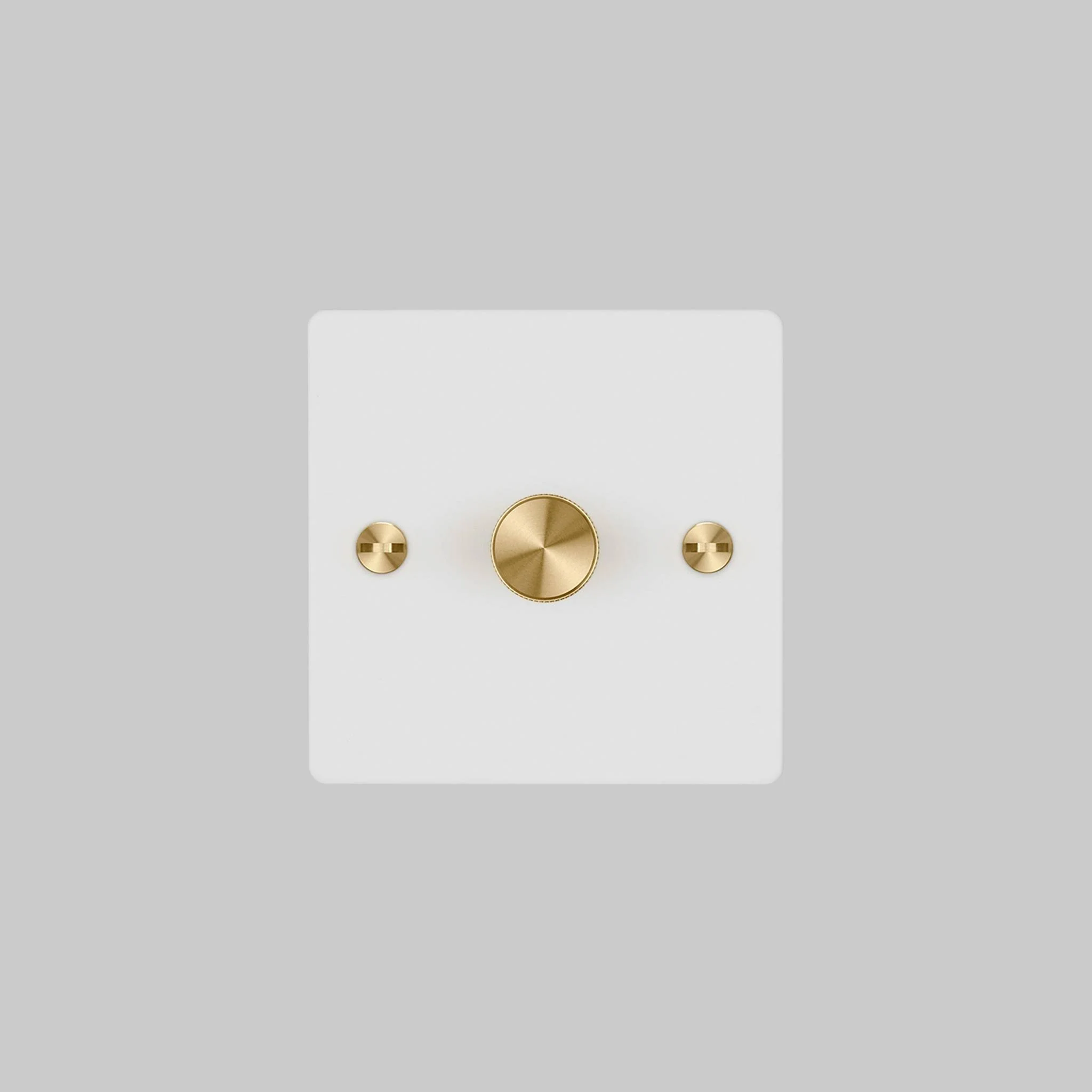 1G DIMMER 120W Cross Rotary Dimmer Switch, White